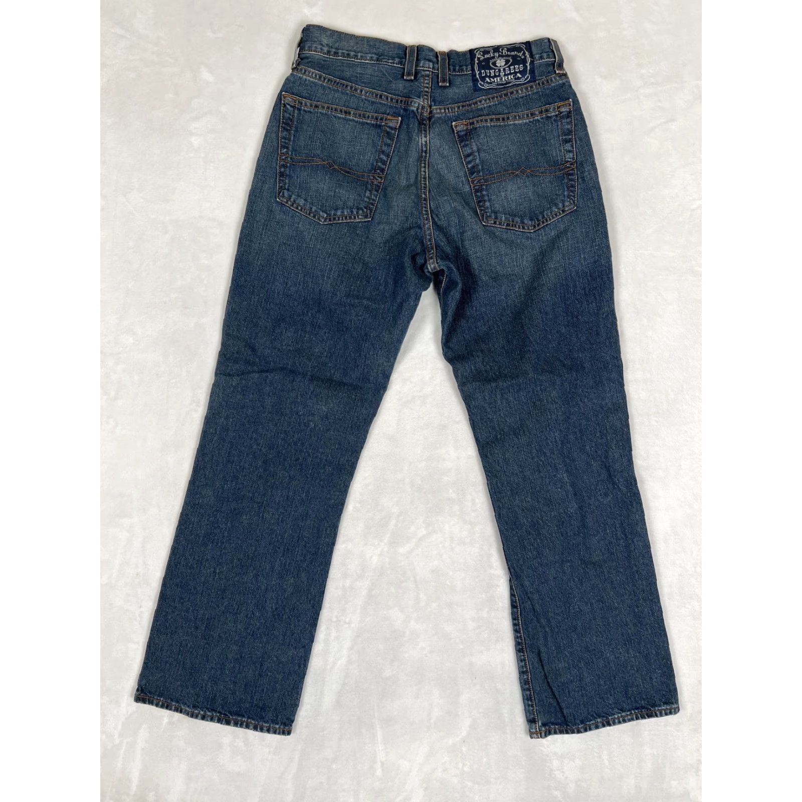 Lucky Brand Vintage Lucky Brand Rivington Jeans Mens 30x20 Blue Classic Straight Dungarees Size US 30 / EU 46 - 7 Thumbnail