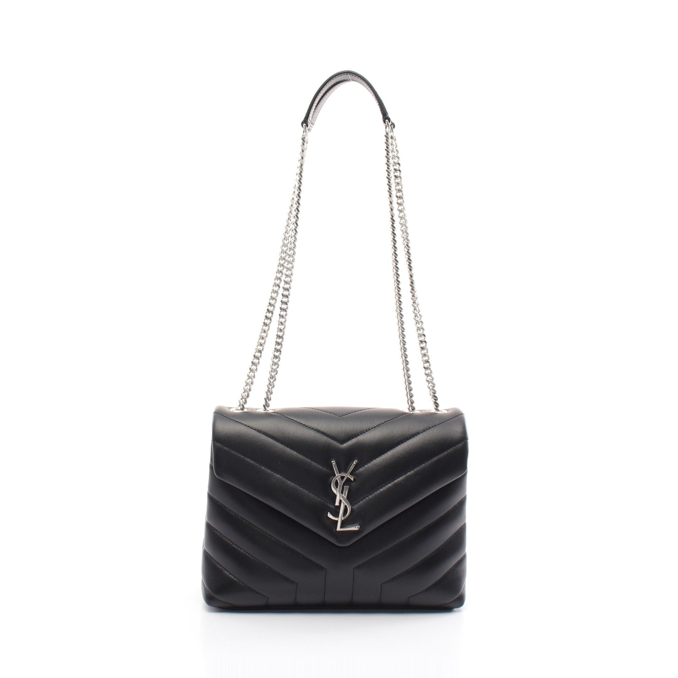 Yves Saint Laurent Yves Saint Laurent Cassandra Chain Shoulder Bag Leather Black Size ONE SIZE - 1 Thumbnail