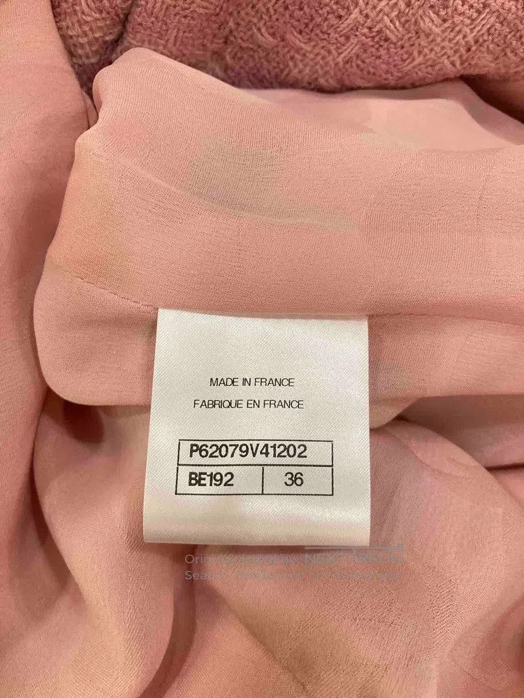 Chanel Chanel Pink and white woven glazed buckle medium and long Size XS / US 0-2 / IT 36-38 - 7 Thumbnail