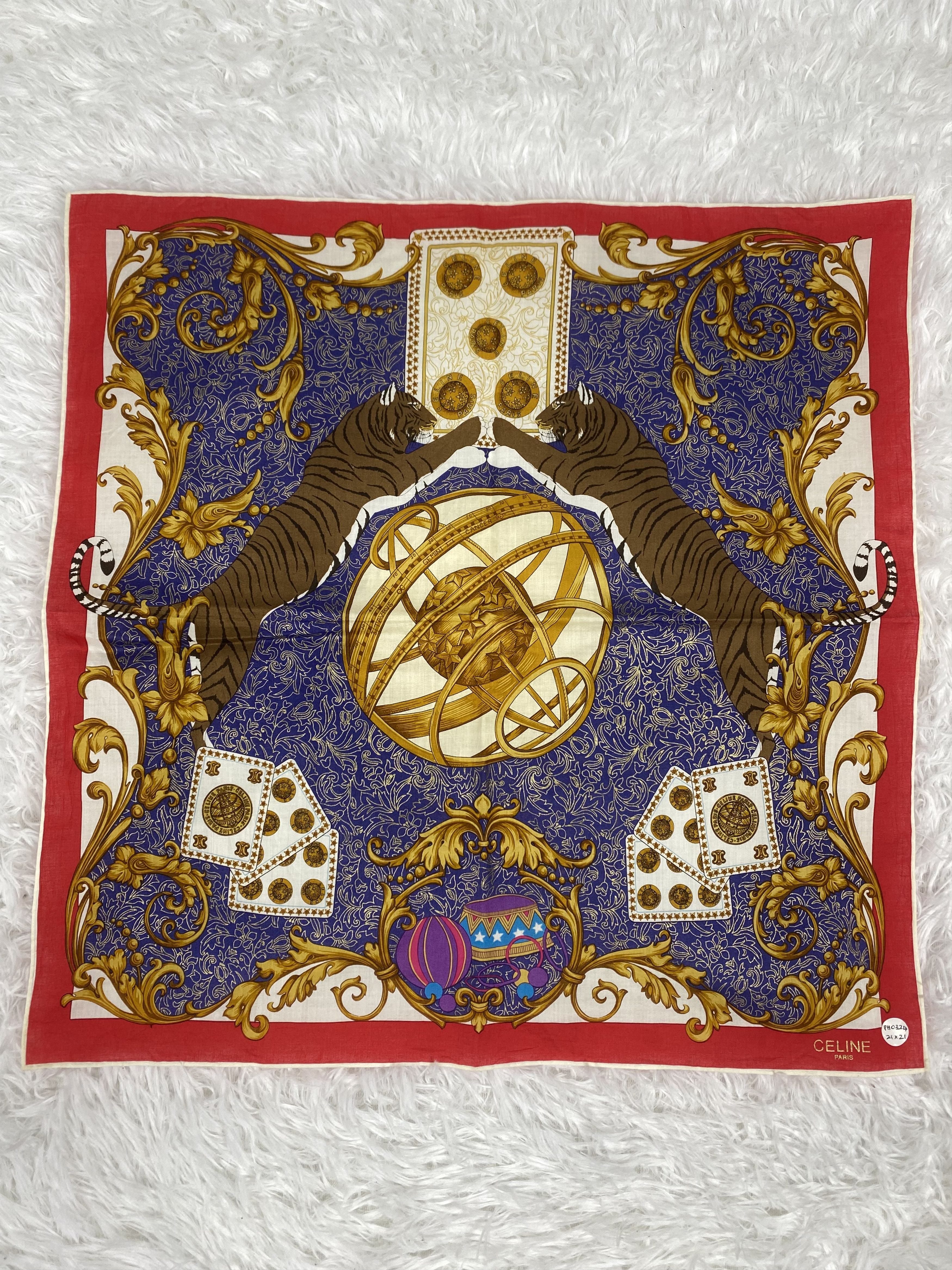 Celine × Vintage Vintage Celine Handkerchief Neckerchief PH0324 Size ONE SIZE - 3 Thumbnail