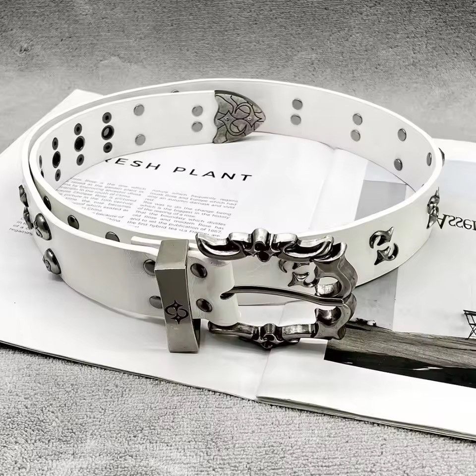 Japanese Brand PREMIUM PU LEATHER & ALLOY GOTHIC PUNK BELT Size ONE SIZE - 1 Thumbnail