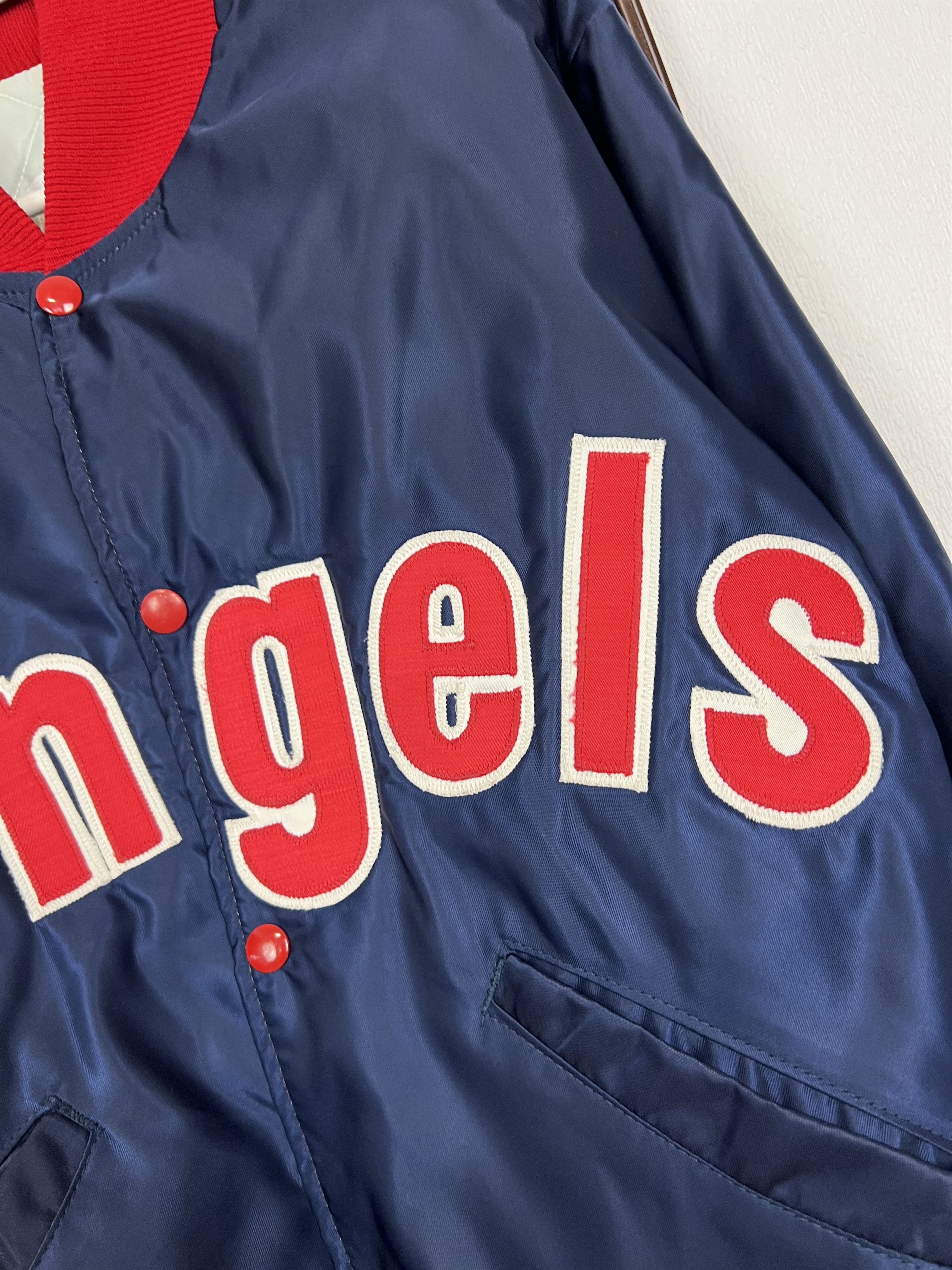Delong Vintage California Angels Satin Jacket De Long MLB Bomber Size US M / EU 48-50 / 2 - 4 Thumbnail