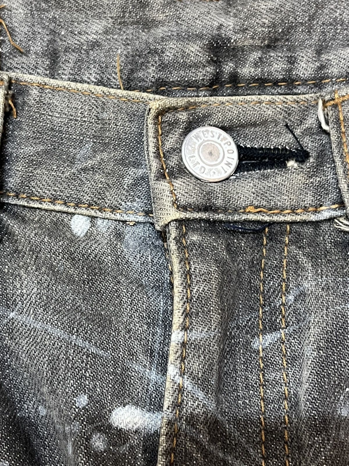 Balmain Vintage West Point Bleach Splatter Denim Size US 28 / EU 44 - 9 Thumbnail