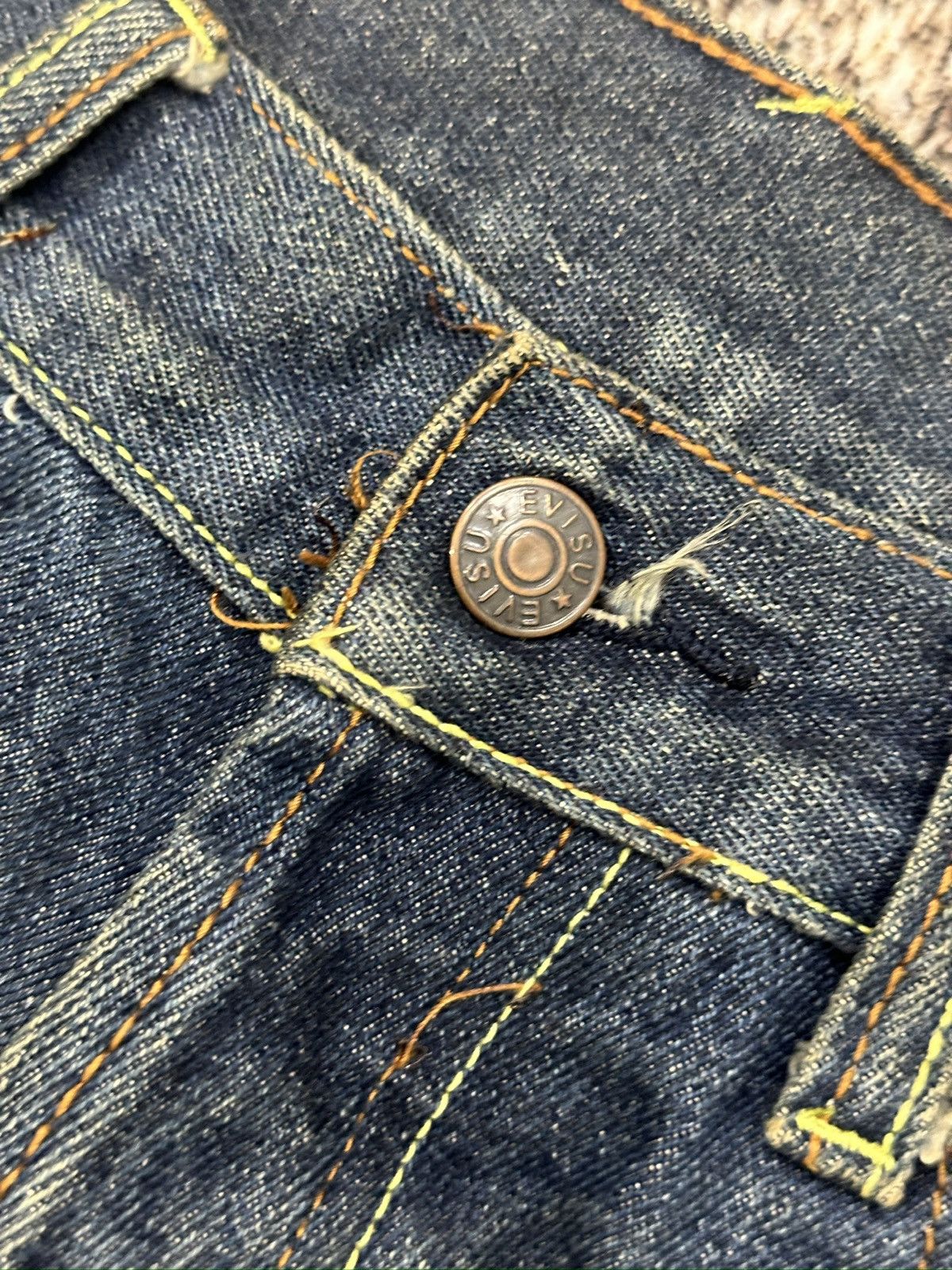 Japanese Brand Evisu Jeans With Embroidered Dragon Vs Tiger Theme Size US 33 - 4 Thumbnail