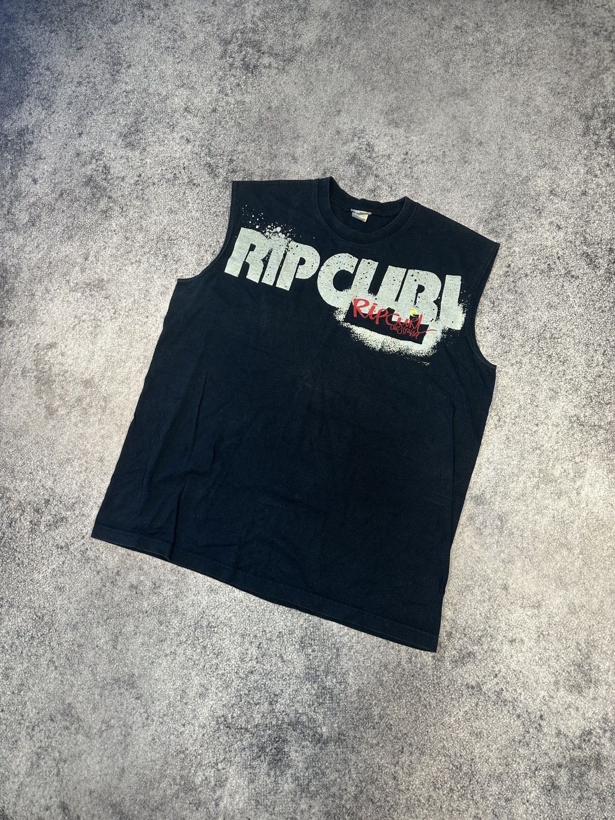 Rip Curl × Vintage Vintage Rip Curl Avant Garde Tank Top Streetwear Rare XL Size US XL / EU 56 / 4 - 1 Thumbnail