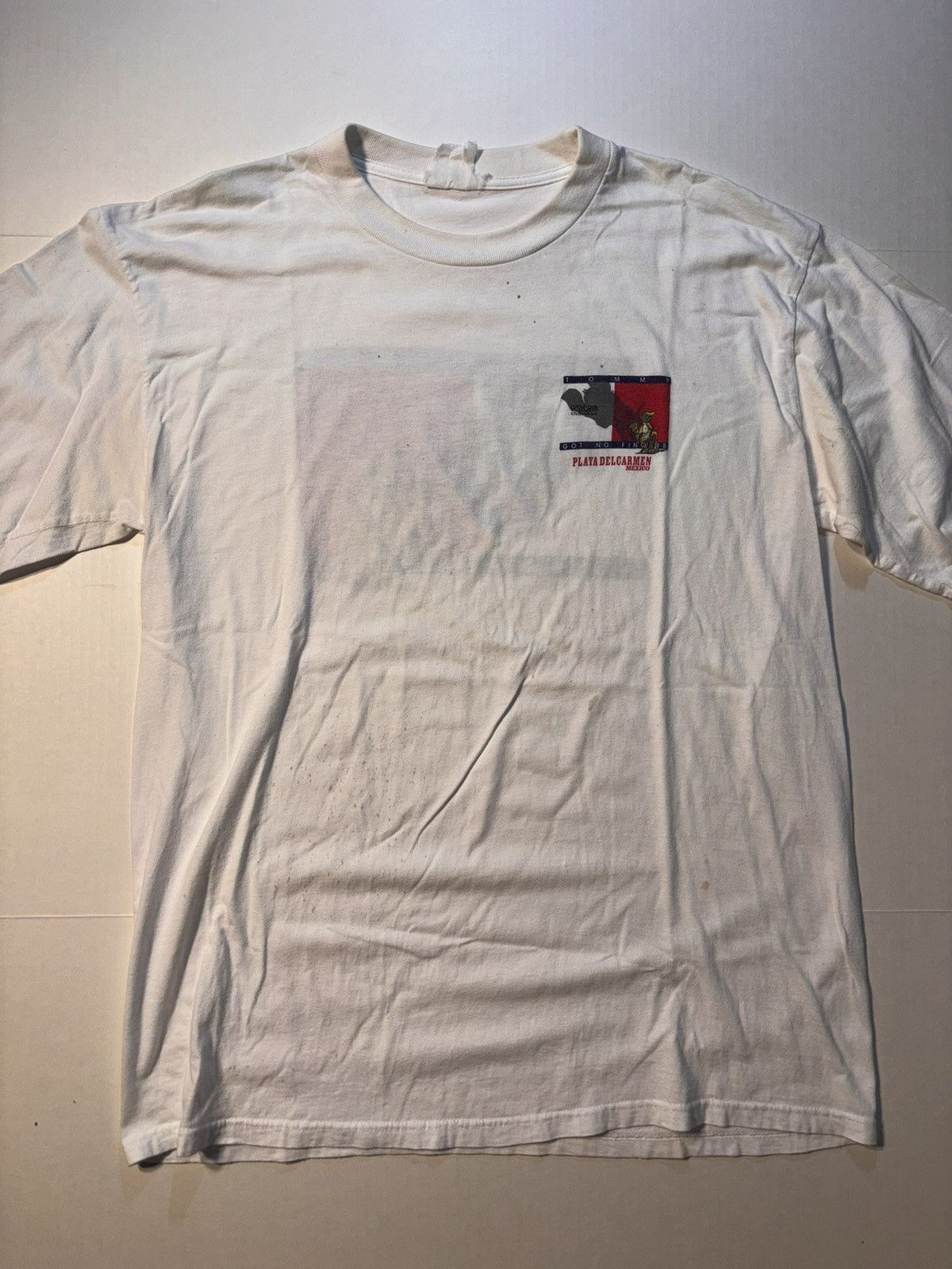 Tommy Hilfiger Vtg Psycho Chihuahua Mexico Tommy Hilfiger Parody Souvenir Size US XXL / EU 58 / 5 - 2 Thumbnail