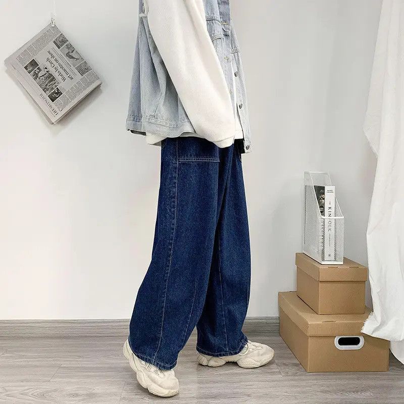 Japanese Brand Loose straight leg wide leg jeans Size US 32 / EU 48 - 2 Thumbnail