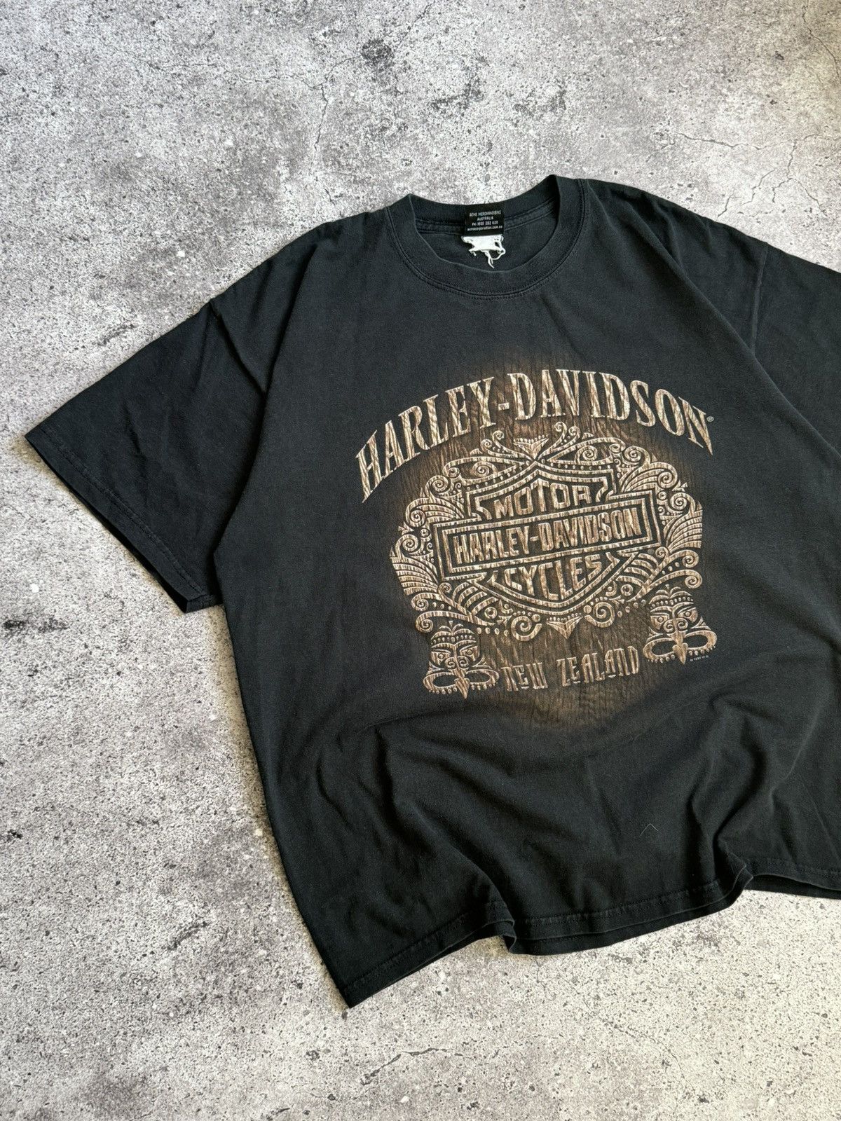 Harley Davidson × Vintage Vintage Harley Davidson 1997-2007 big logo Y2K t-shirt Size US XL / EU 56 / 4 - 4 Thumbnail