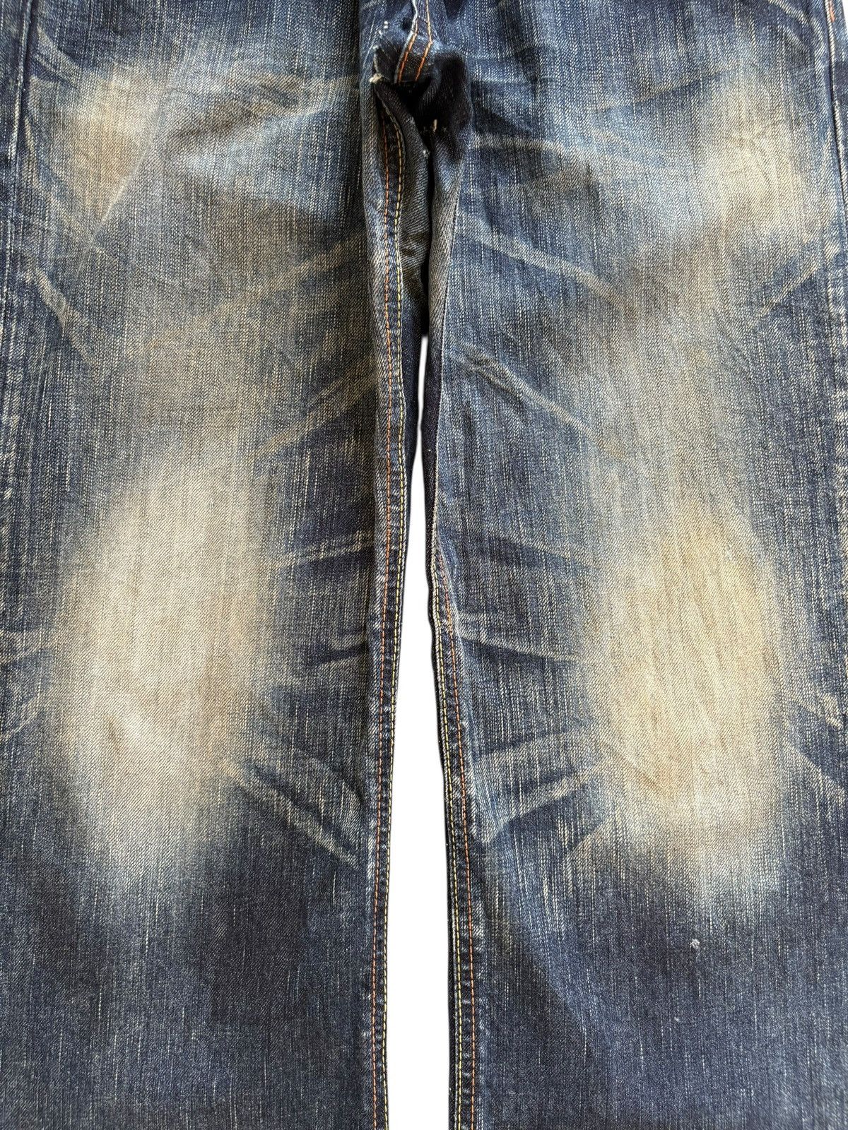 Edwin Vintage Edwin Blue Trip Mud Wash Distress Flare Jeans Size US 30 / EU 46 - 5 Thumbnail