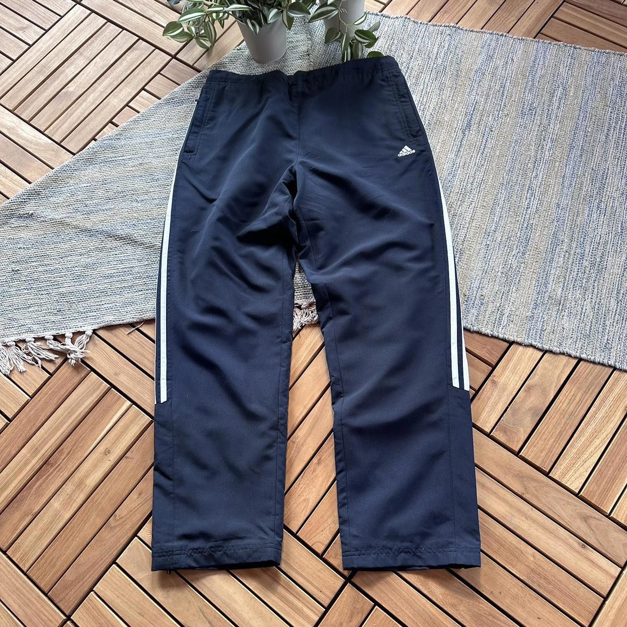 Adidas Vintage Y2K Adidas Logo Three Stripes Baggy Track Pants Size US 34 / EU 50 - 1 Thumbnail