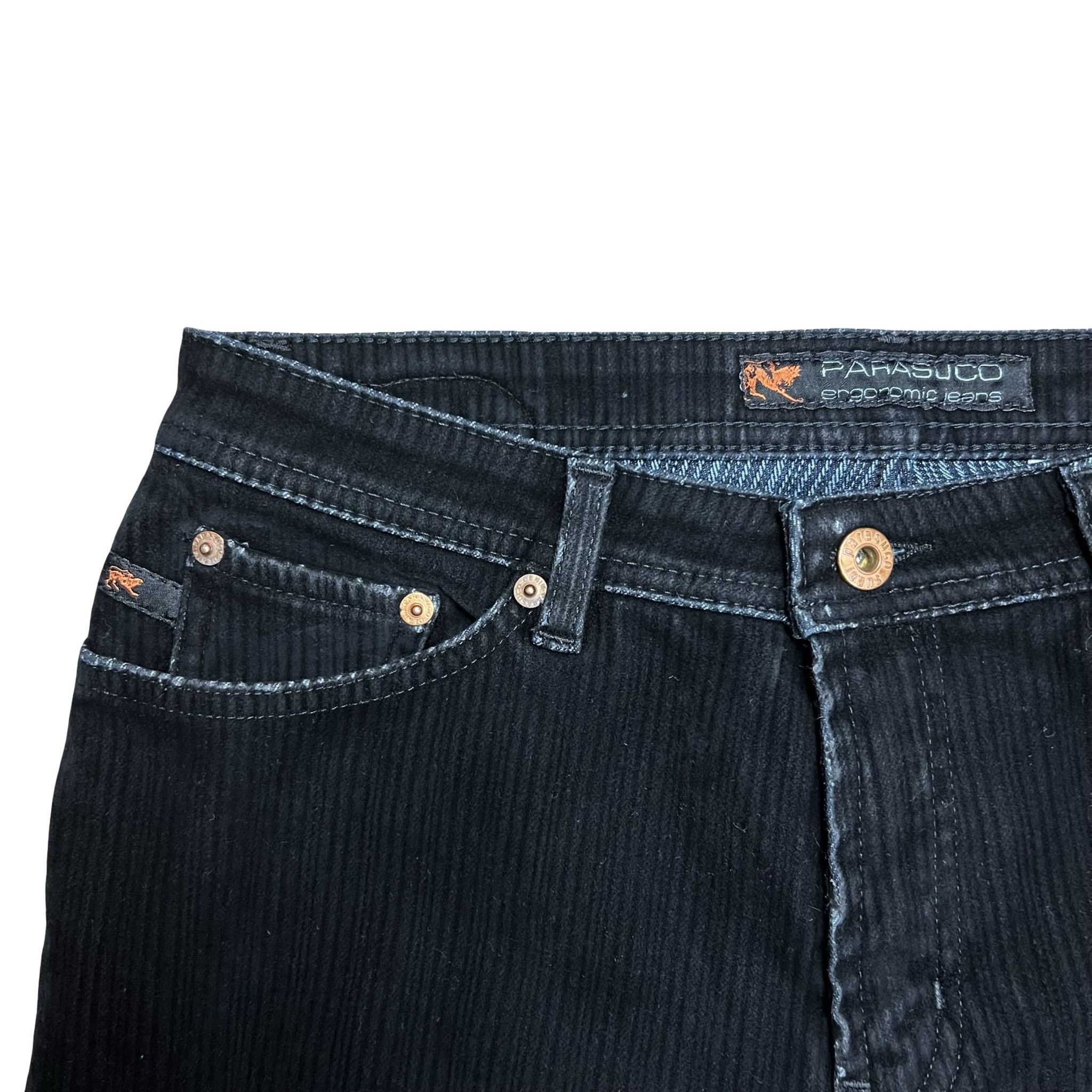 Parasuco Parasuco Made in Italy Black Velvet Pants - 30” Size US 30 / EU 46 - 2 Thumbnail