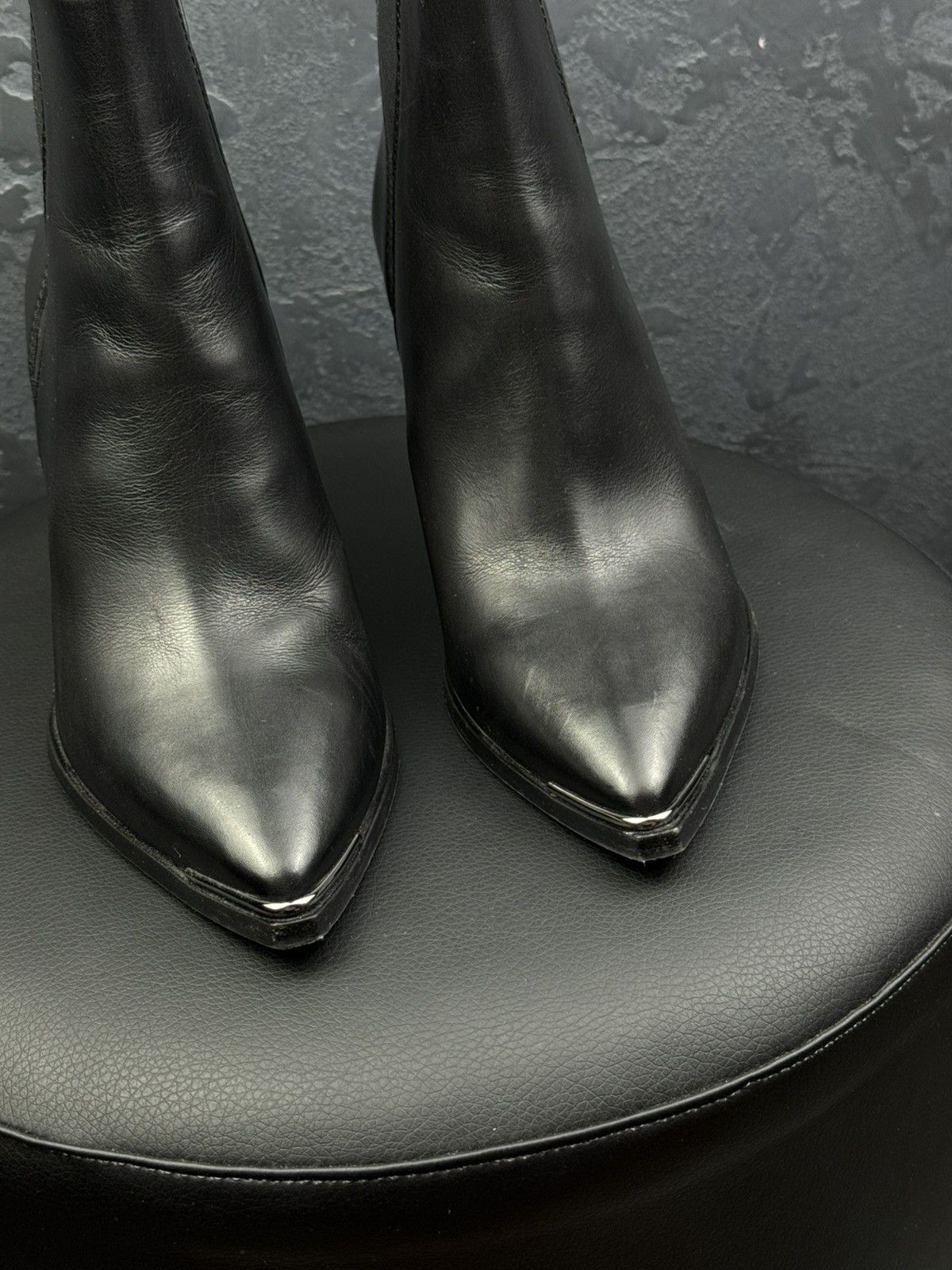 Acne Studios Acne Studio Jemma Women’s Leather Black Stiletto Heel Bootie Size US 8 / IT 38 - 7 Thumbnail