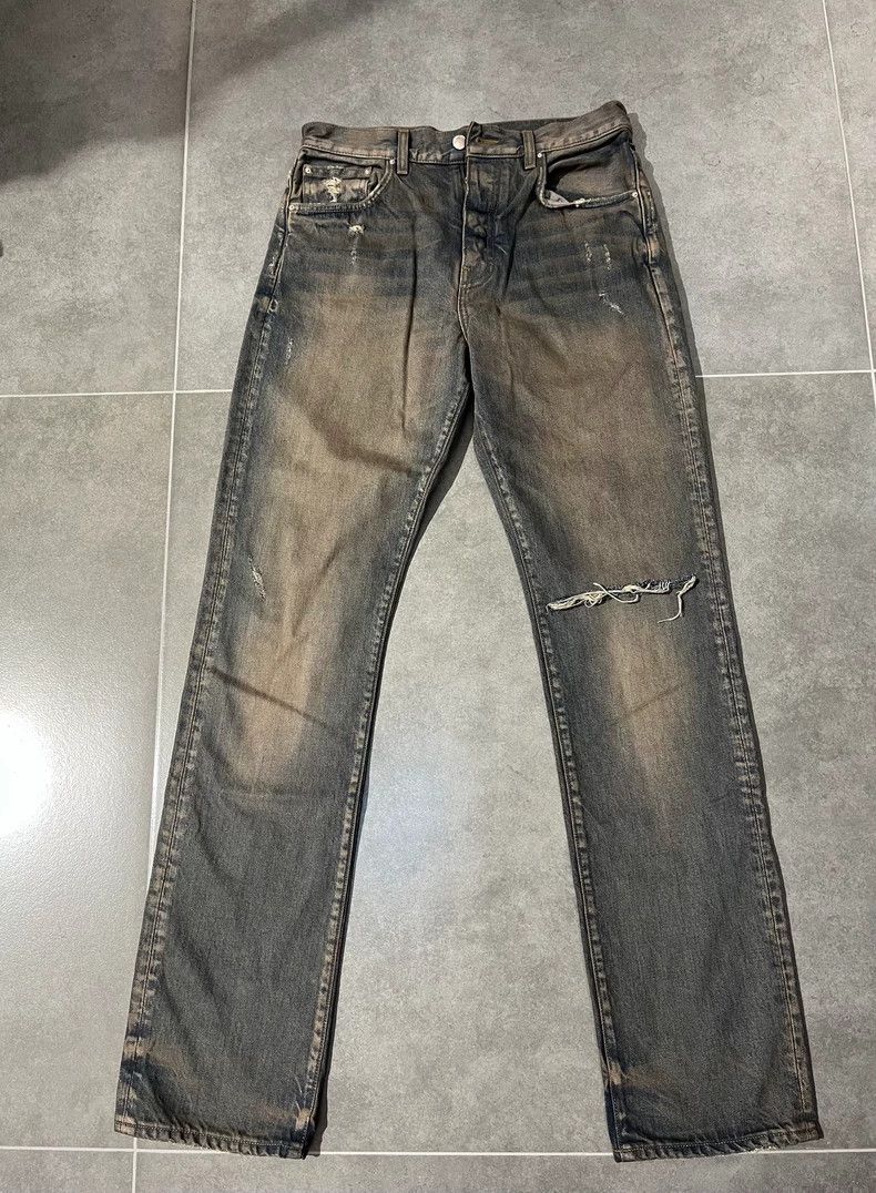 Amiri Amiri distressed cut-off denim jeans Size US 29 - 1 Thumbnail