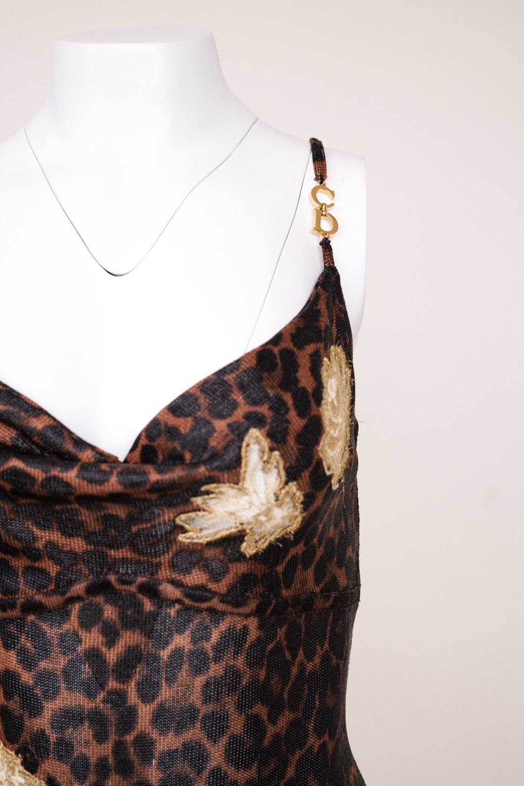 Dior Christian Dior AW 2000 Leopard Print Dress with CD Straps Size S / US 4 / IT 40 - 6 Thumbnail