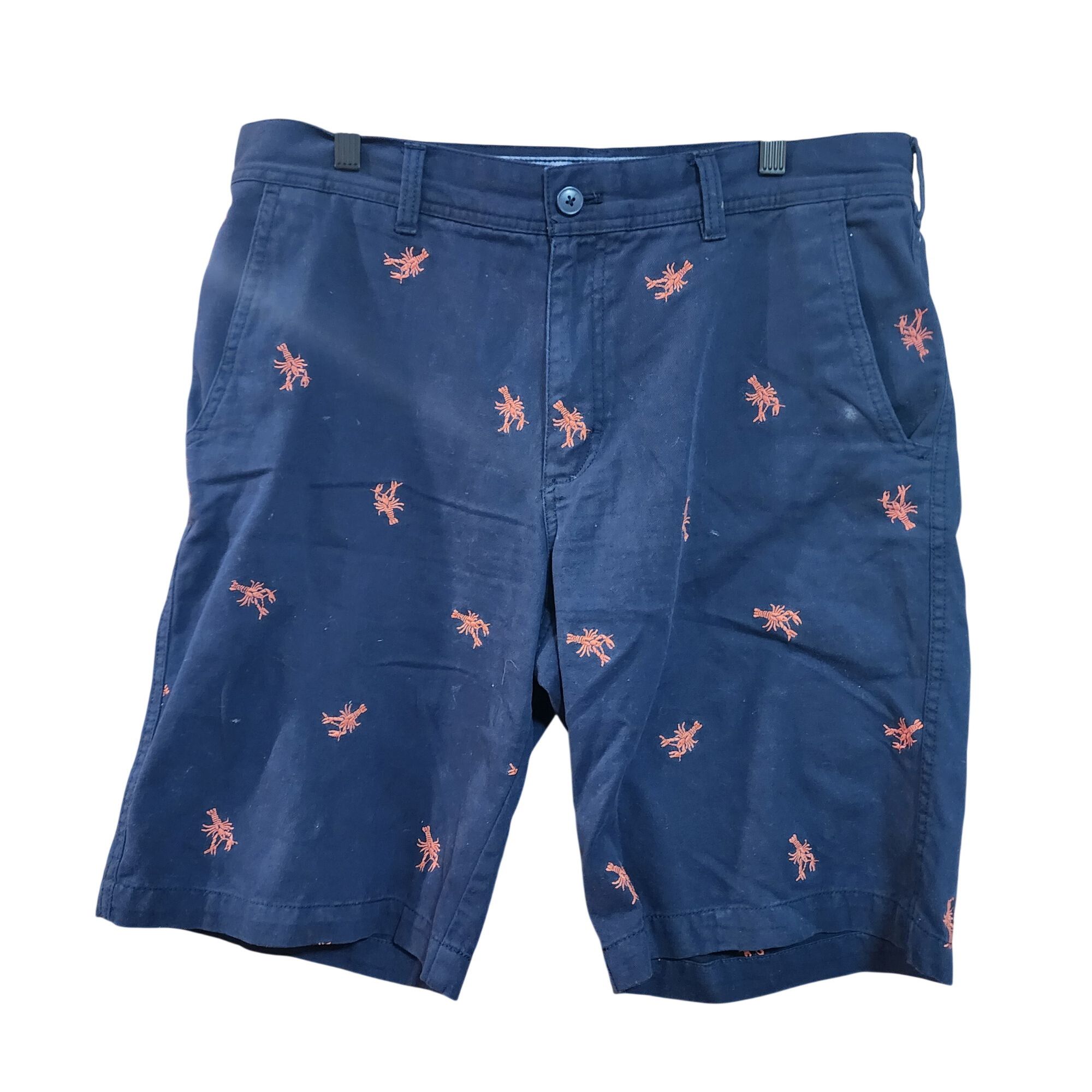 Izod IZOD Embroidered Lobster Shorts 32 Navy Red Sailing Vtg Golf Size US 32 / EU 48 - 1 Thumbnail