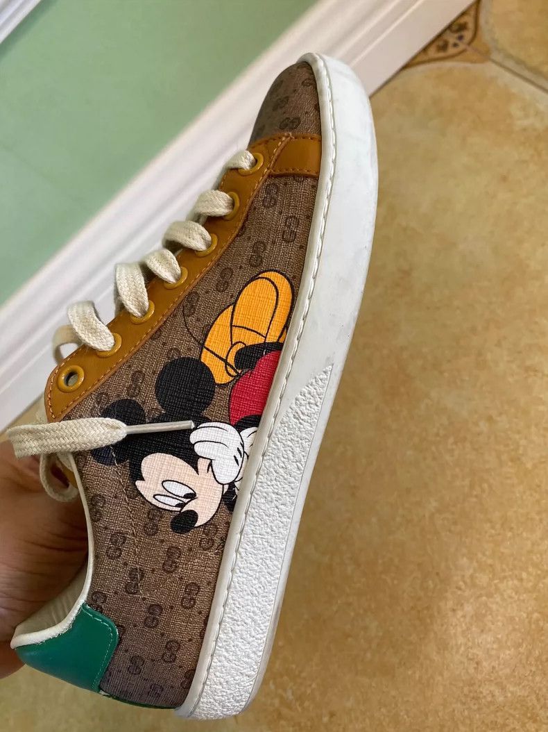 Gucci Gucci Mickey Logo Casual Sneakers-2505 Size US 4.5 / IT 34.5 - 2 Thumbnail