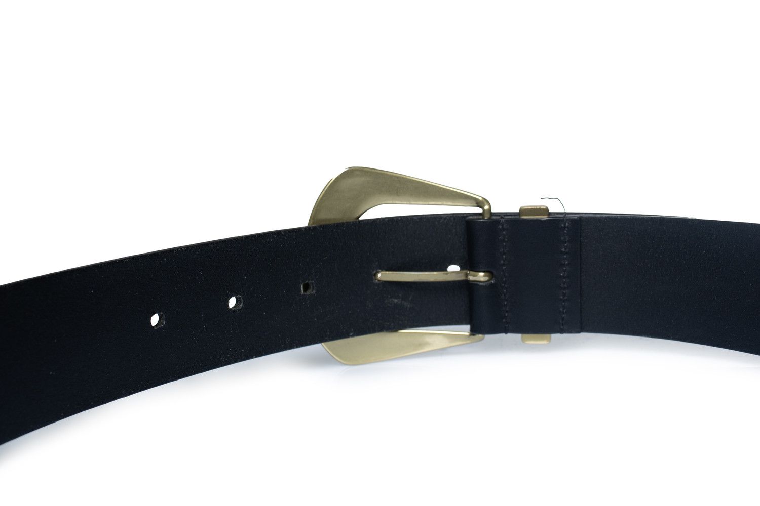 Iro Iro, leather belt with gold buckle Size ONE SIZE - 6 Thumbnail