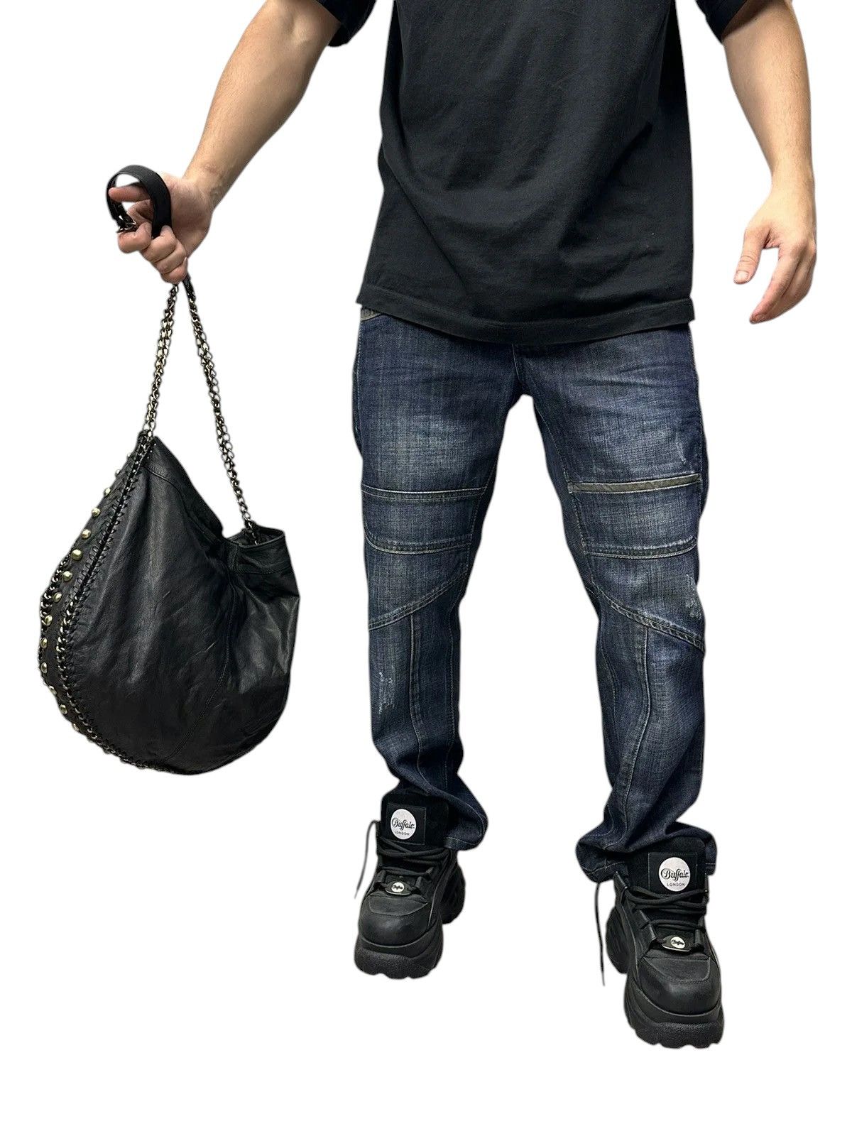 14th Addiction Leather Bag AS 98 style Vintage Metal Sling Bag Gothic GOA Size ONE SIZE - 14 Thumbnail