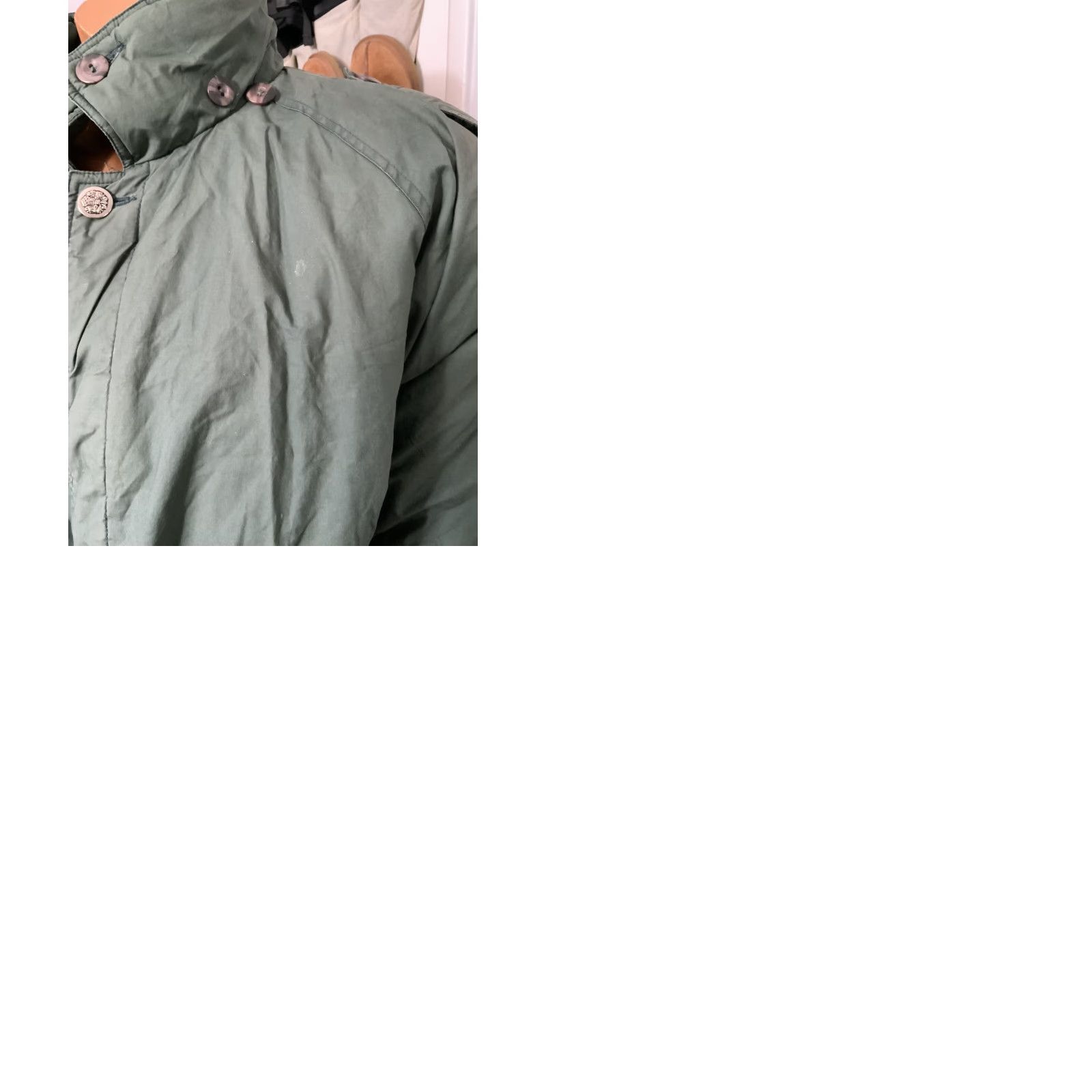 Vintage VINTAGE Holt Renfrew Green Goose Down Filled Puffer Belted Trench Coat Jacket XL Green Down Puffer Jacket Mens Womens Boys Girls Size US XL / EU 56 / 4 - 9 Thumbnail