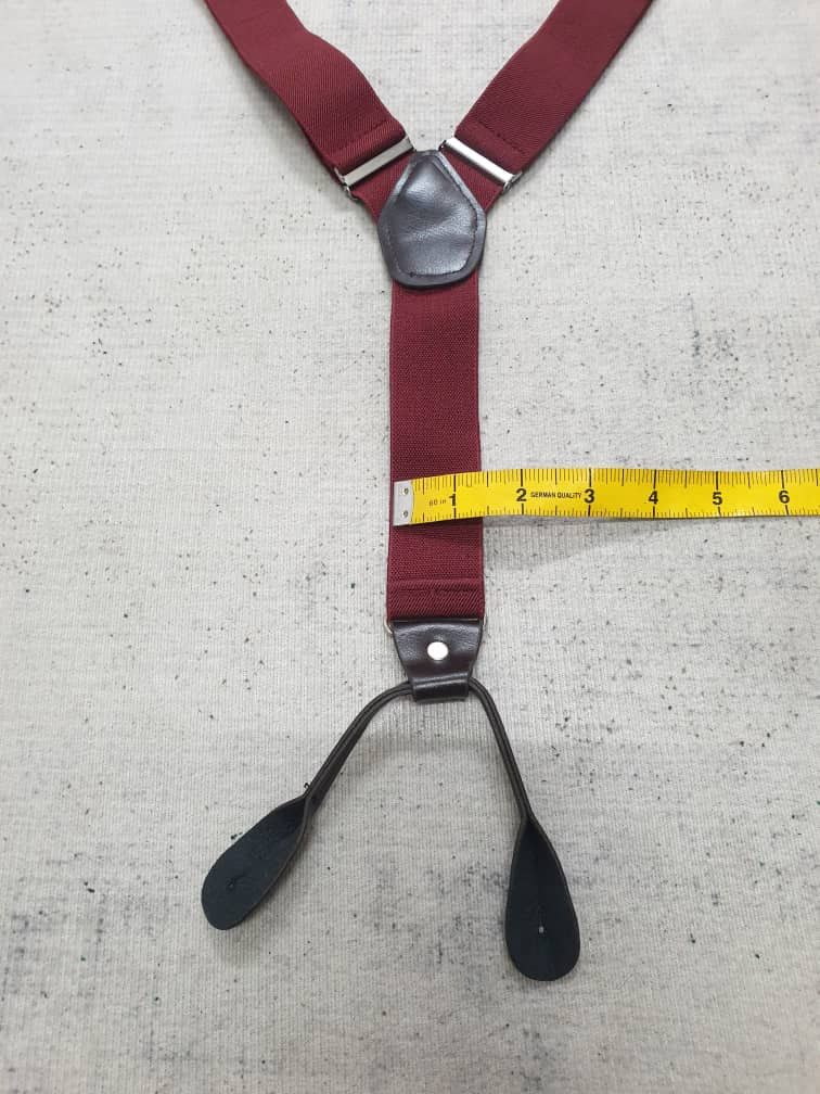 Japanese Brand Maroon harajuku streetwear Suspender Size ONE SIZE - 5 Thumbnail