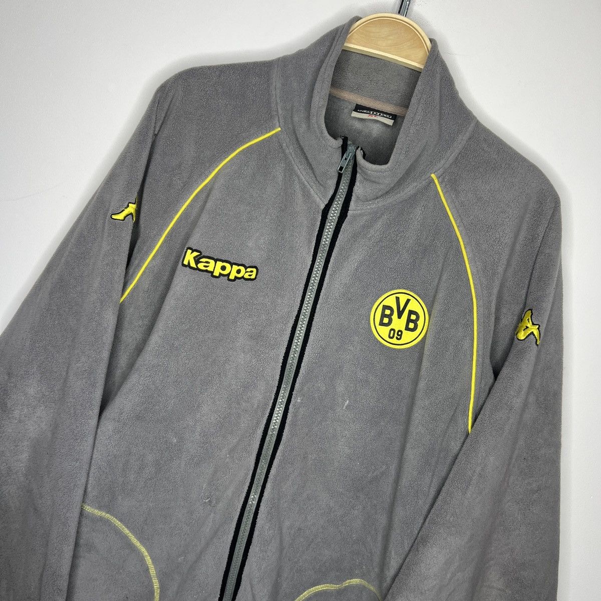 Kappa Vintage Kappa Borussia Dortmund fleece zip Jacket Sweatshirt Size US XL / EU 56 / 4 - 4 Thumbnail