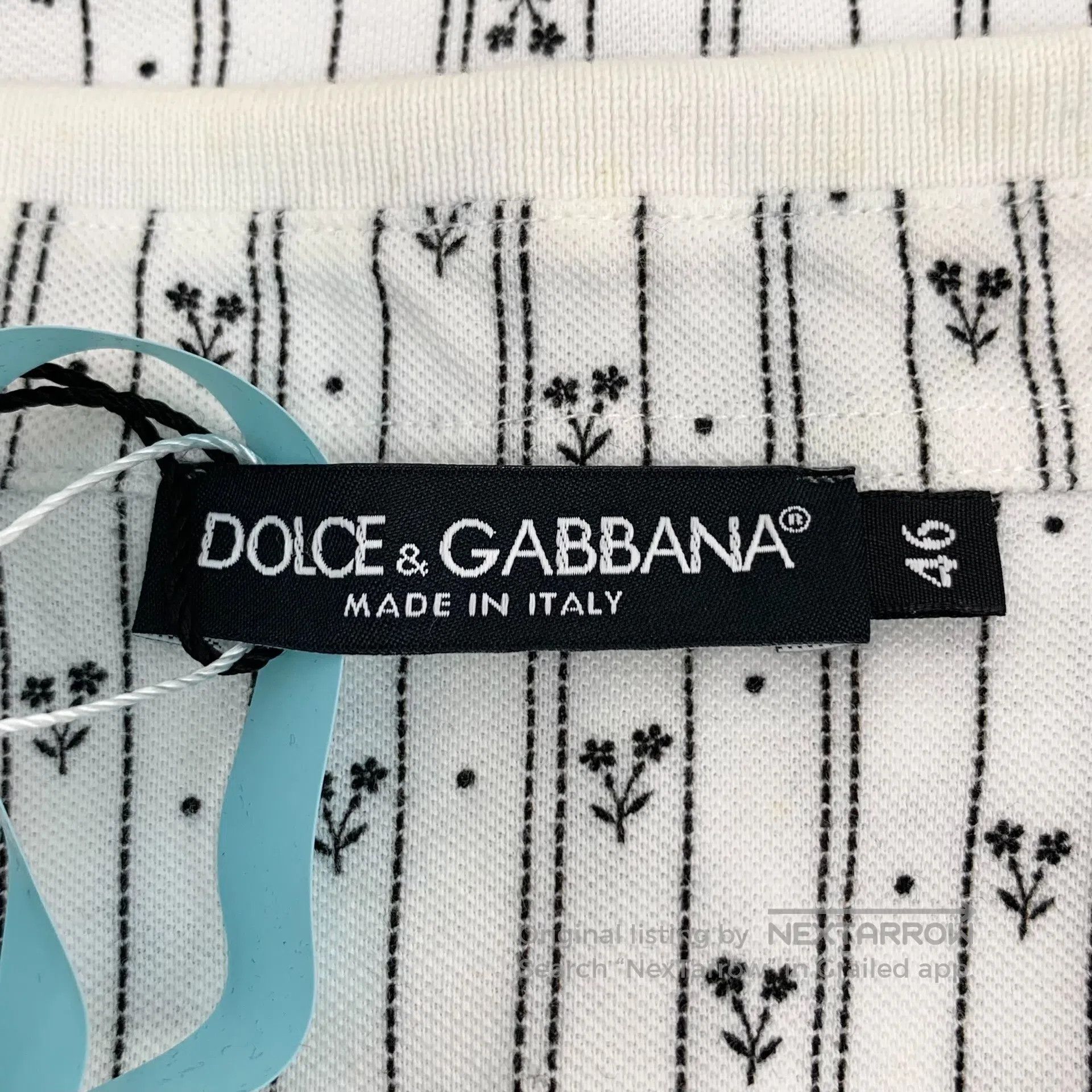 Dolce & Gabbana Dolce Gabbana White Floral Handgun Embroidered Cotton Coll Size US S / EU 44-46 / 1 - 5 Thumbnail