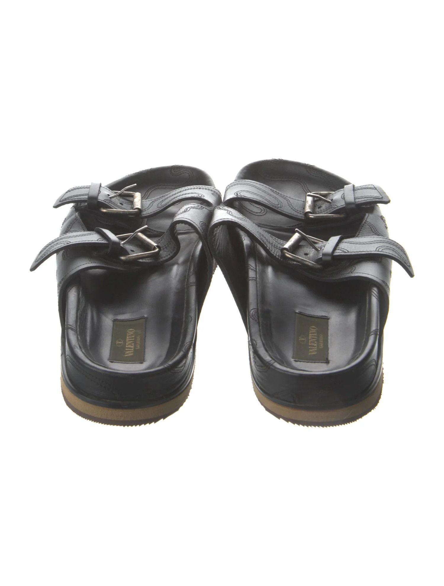 Valentino Mens Leather Slides Size US 10 / EU 43 - 4 Thumbnail