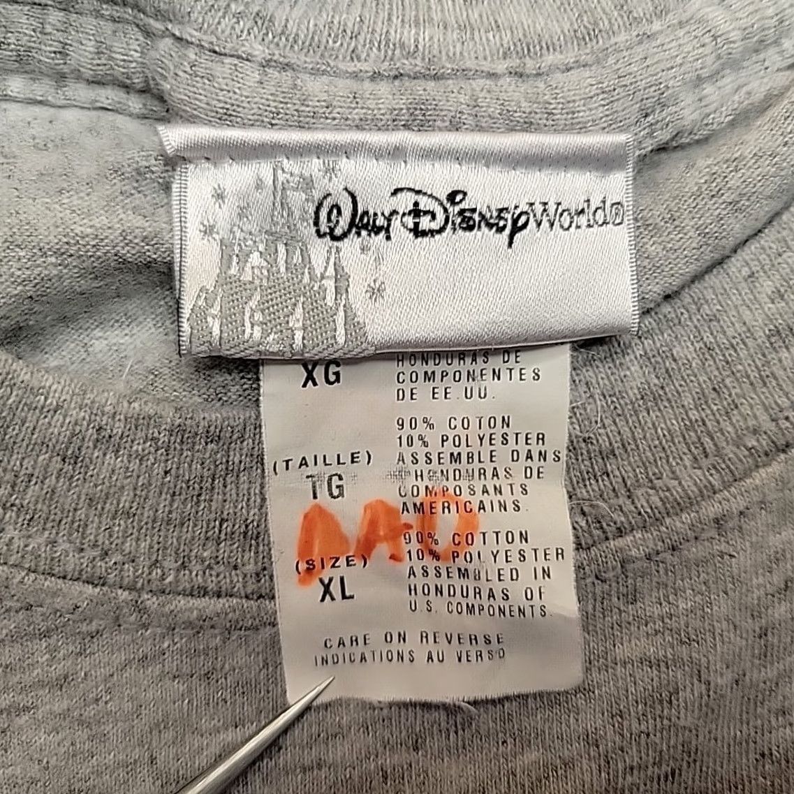 Disney VINTAGE Disney World Shirt Mens XL Gray Cinderella Castle Mickey Goofy Donald Shirt Mens XL Gray Disney World Size US XL / EU 56 / 4 - 4 Thumbnail
