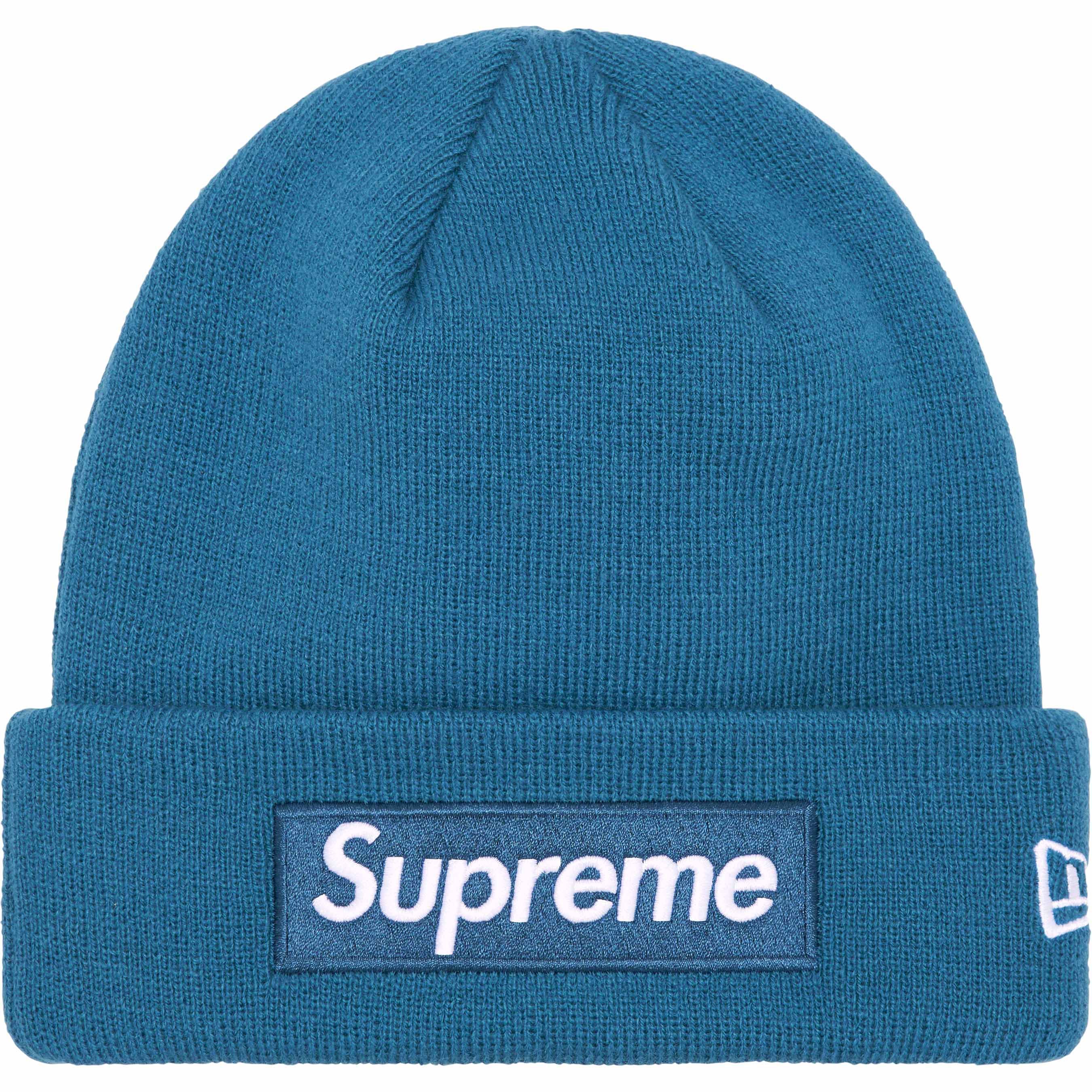 帽子 24AW supreme new era script beanie navy Supreme New Era Script Beanie (FW24) - $40