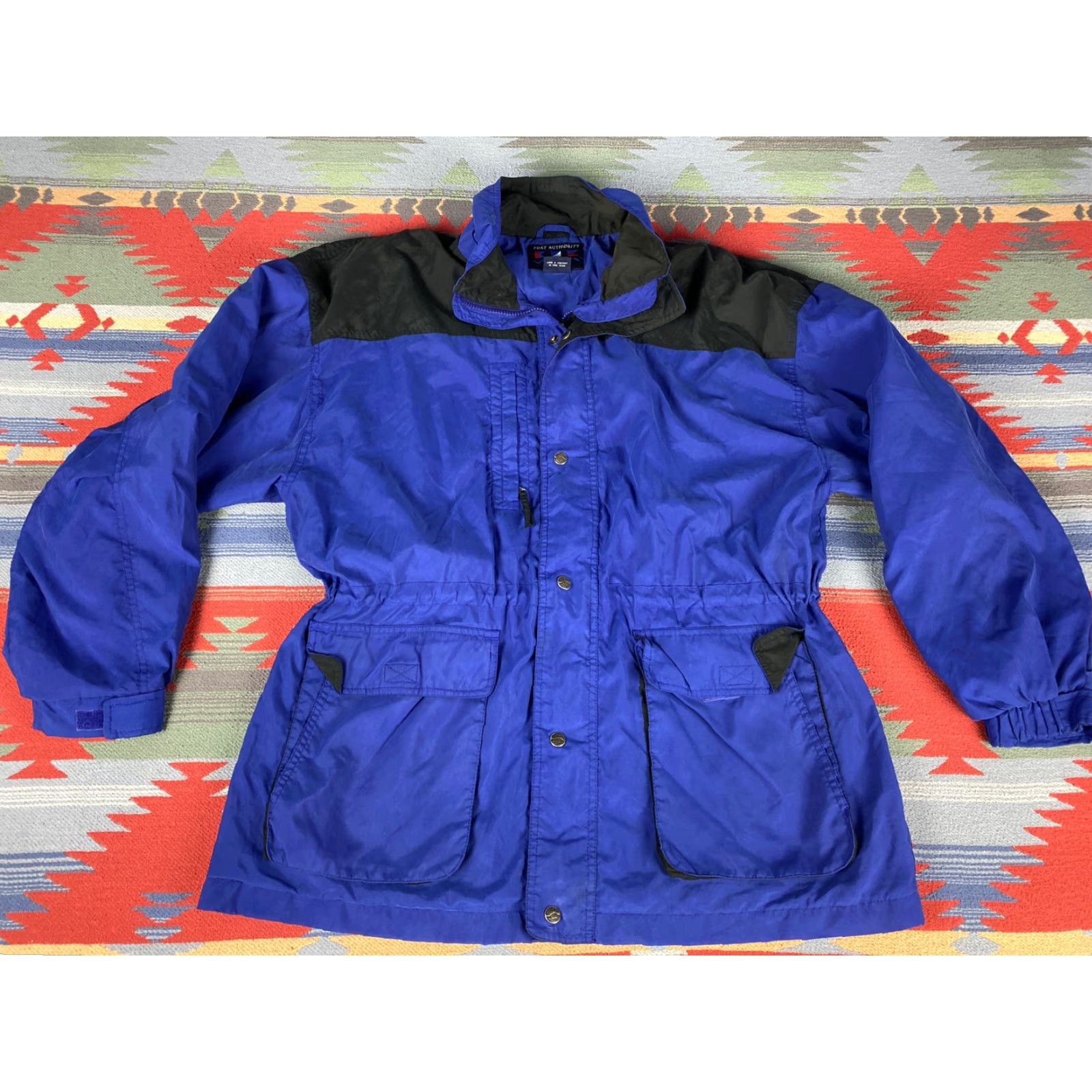 Port Authority VINTAGE Port Authority Windbreaker Jacket Mens Blue Black Sz L Size US L / EU 52-54 / 3 - 2 Thumbnail
