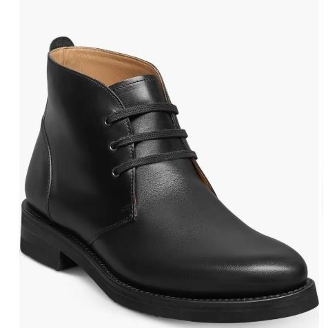 Allen Edmonds Allen Edmonds Mens Black Leather Donovan Lace Up Chukka Boot Size US 8 / EU 41 - 1 Thumbnail