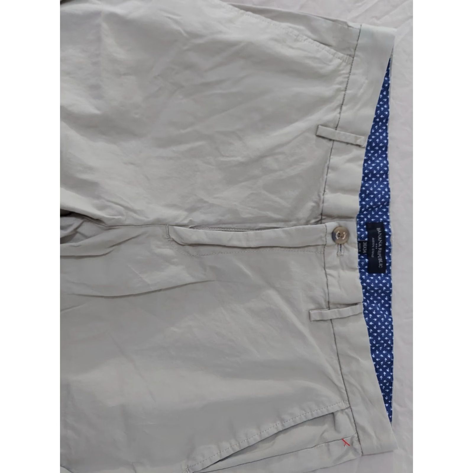 Banana Republic Mens Banana Republic Khaki Dress Pants 36x34 Slack Chino Trouser 36x32 Stretch Size US 36 / EU 52 - 4 Thumbnail