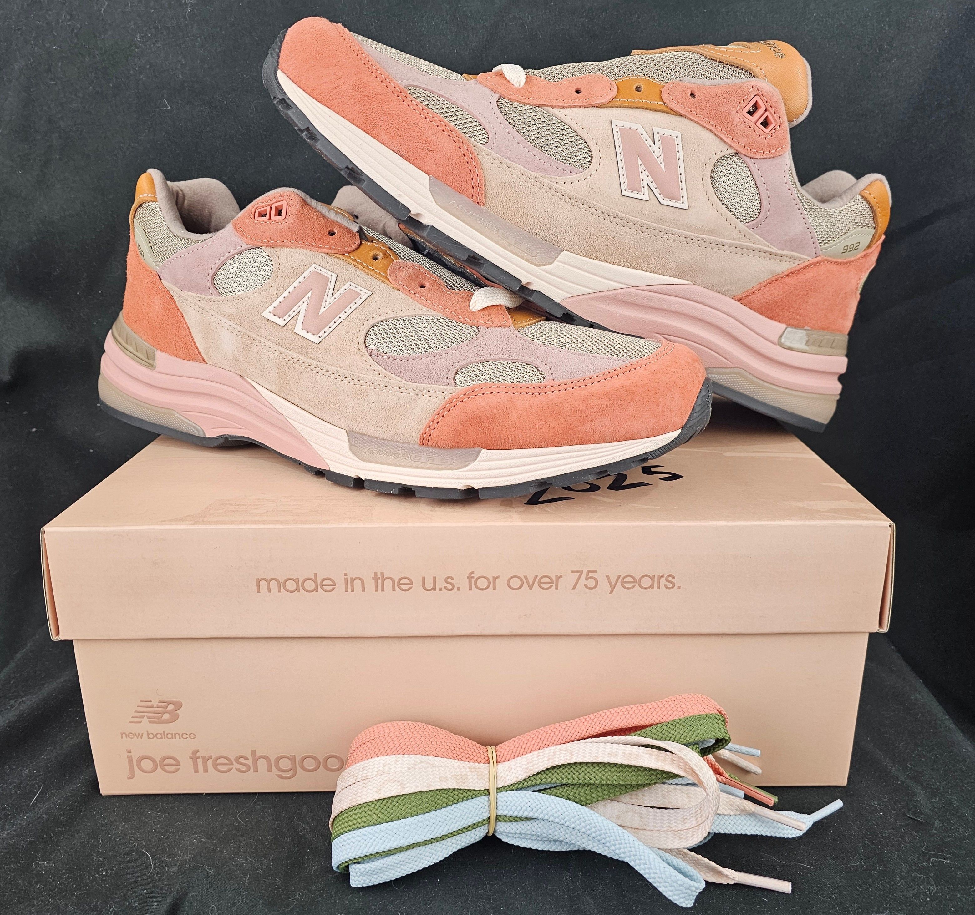 Joe Freshgoods SIGNED BOX Joe Freshgoods x New Balance 992 MiUSA Aged Well Size US 13 / EU 46 - 1 Thumbnail