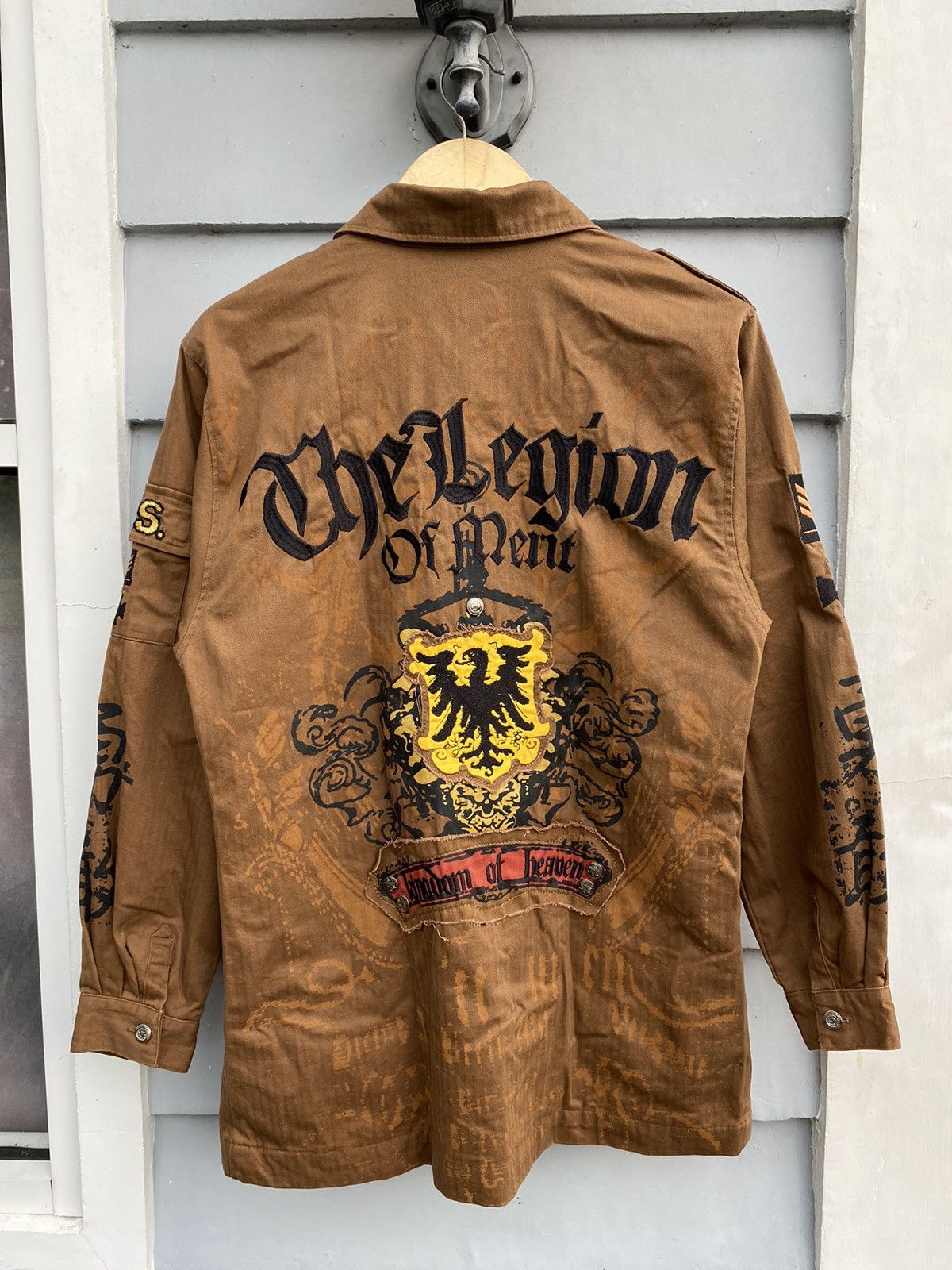 Vintage Made Right Genuine Military Style Jacket ‘Courage’ Patchwork Size US L / EU 52-54 / 3 - 2 Thumbnail