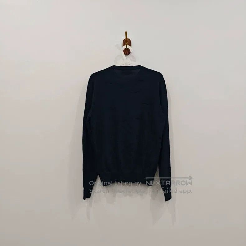 Hermes Hermes Navy Blue Subtle Pattern, Knit Sweater Size US L / EU 52-54 / 3 - 2 Thumbnail