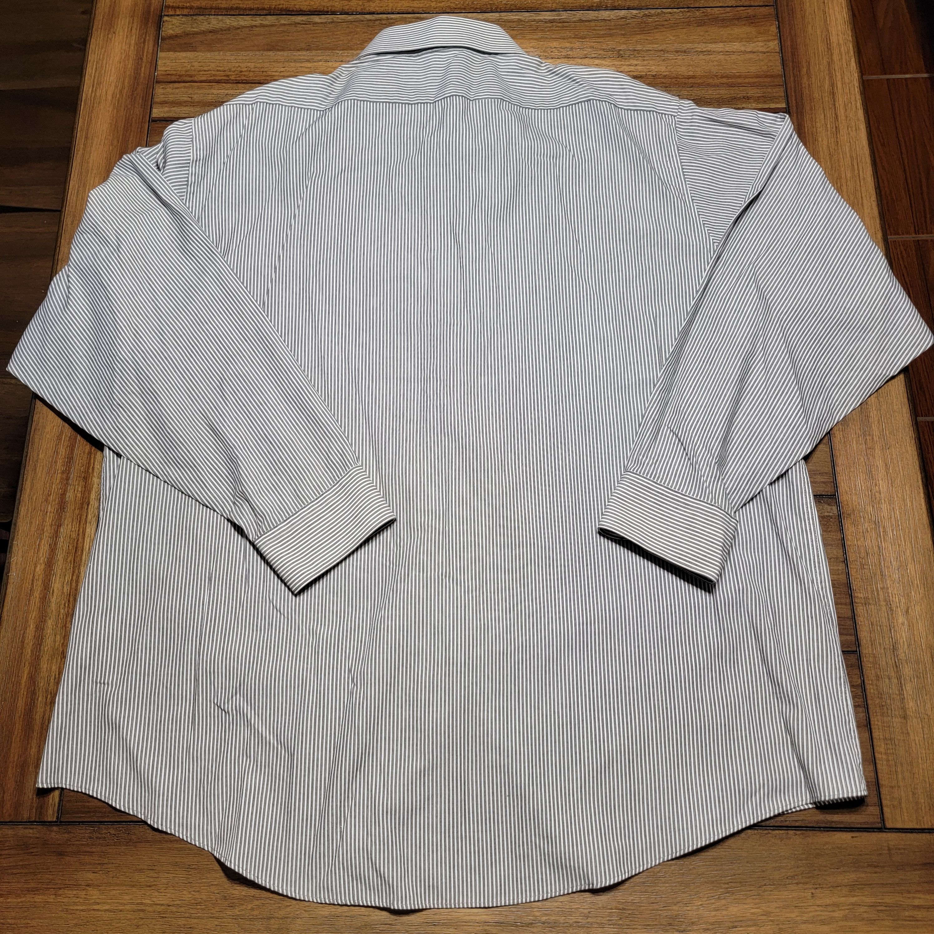 Arrow Arrow Full Button LS White w/ Black Stripes - Size XXL Size US XXL / EU 58 / 5 - 3 Thumbnail