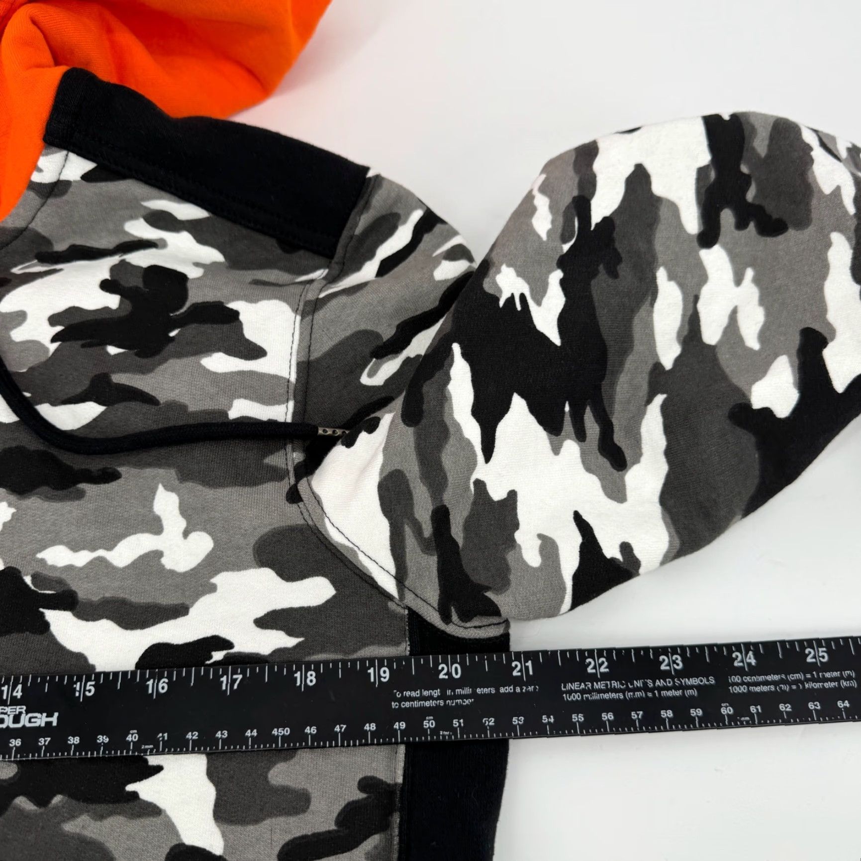 Vintage American Giant Full Zip Hoodie Mens Camouflage Fleece Heavyweight Streetwear Pockets Logo Zipper Black Gray Orange S SMALL Size US S / EU 44-46 / 1 - 5 Thumbnail