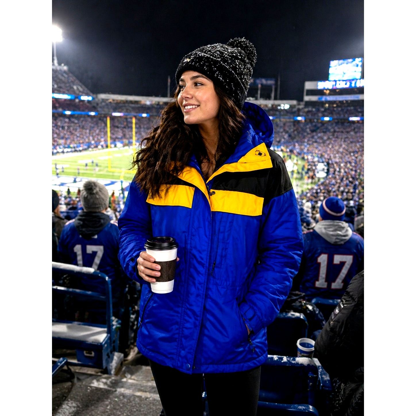 Columbia Columbia Women’s Sportswear Winter Coat-Navy,Yellow,Black M Size M / US 6-8 / IT 42-44 - 1 Thumbnail