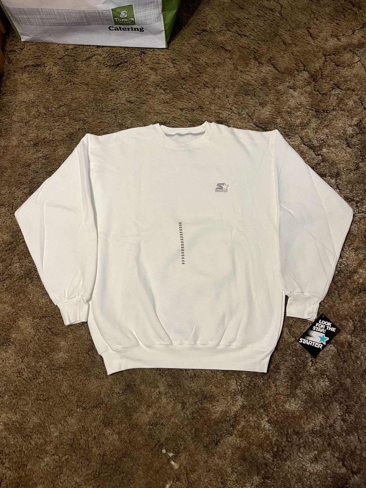 Starter Vintage Starter Blank Crewneck Sweatshirt White XXLarge NWT Size US XXL / EU 58 / 5 - 1 Thumbnail