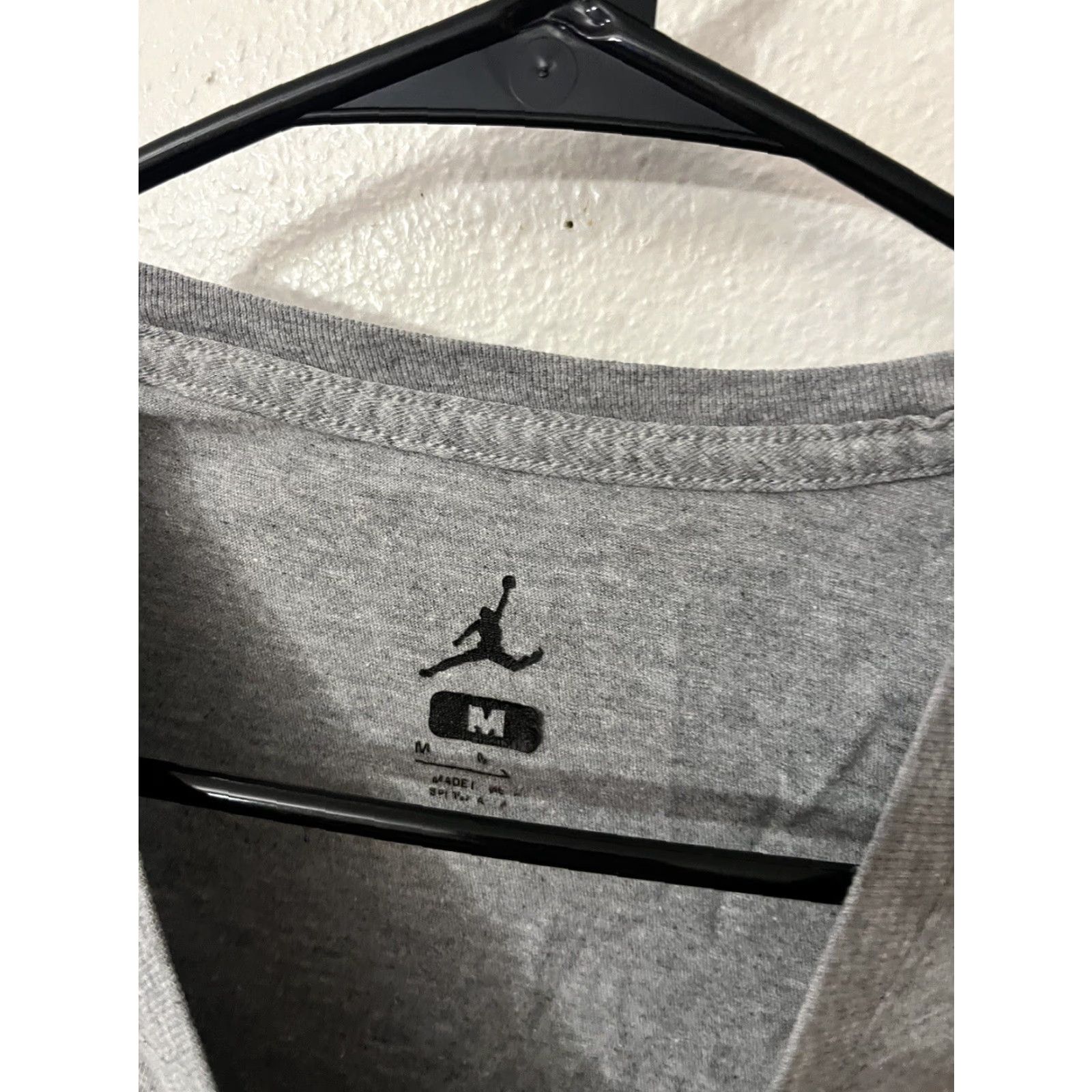 Jordan Brand Jordan T-Shirt Gray Crew Neck Short Sleeve Logo | Size M | Men | Regular Fit | Cotton/Polyester | Jordan Size US M / EU 48-50 / 2 - 4 Thumbnail