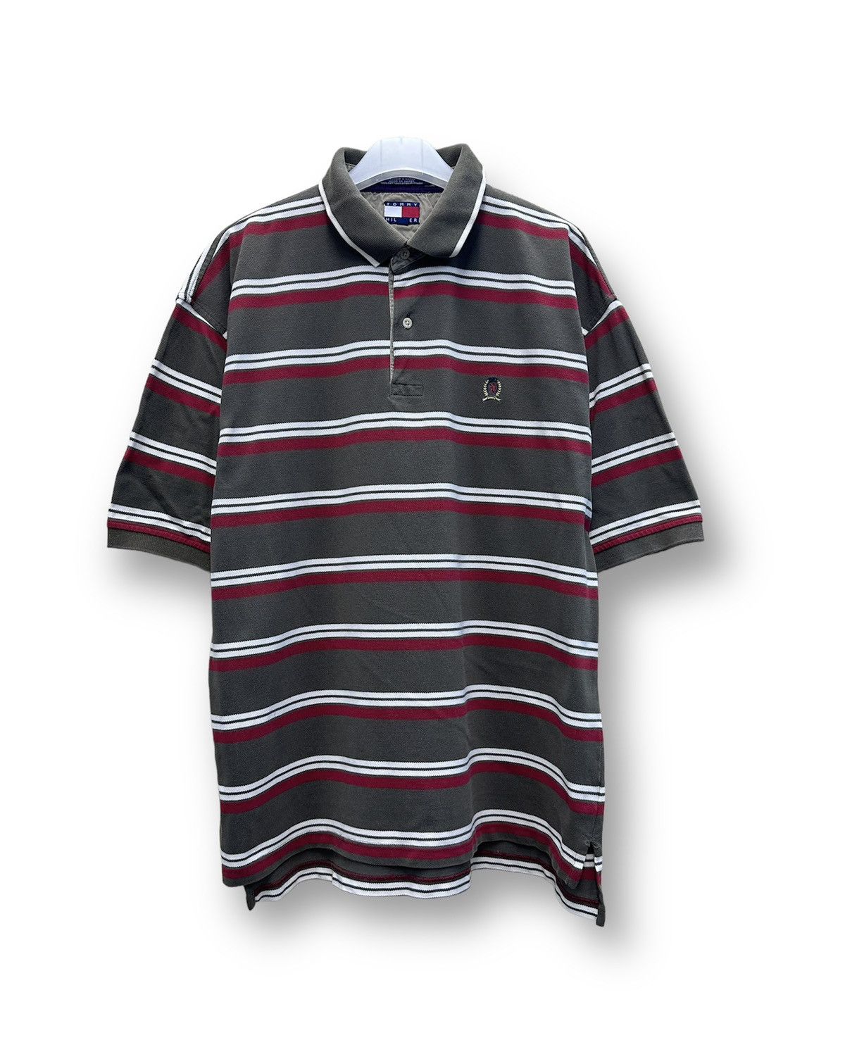 Tommy Hilfiger × Vintage Vintage Tommy Hilfiger Saipan Stripe Polo A232 Size US M / EU 48-50 / 2 - 1 Thumbnail