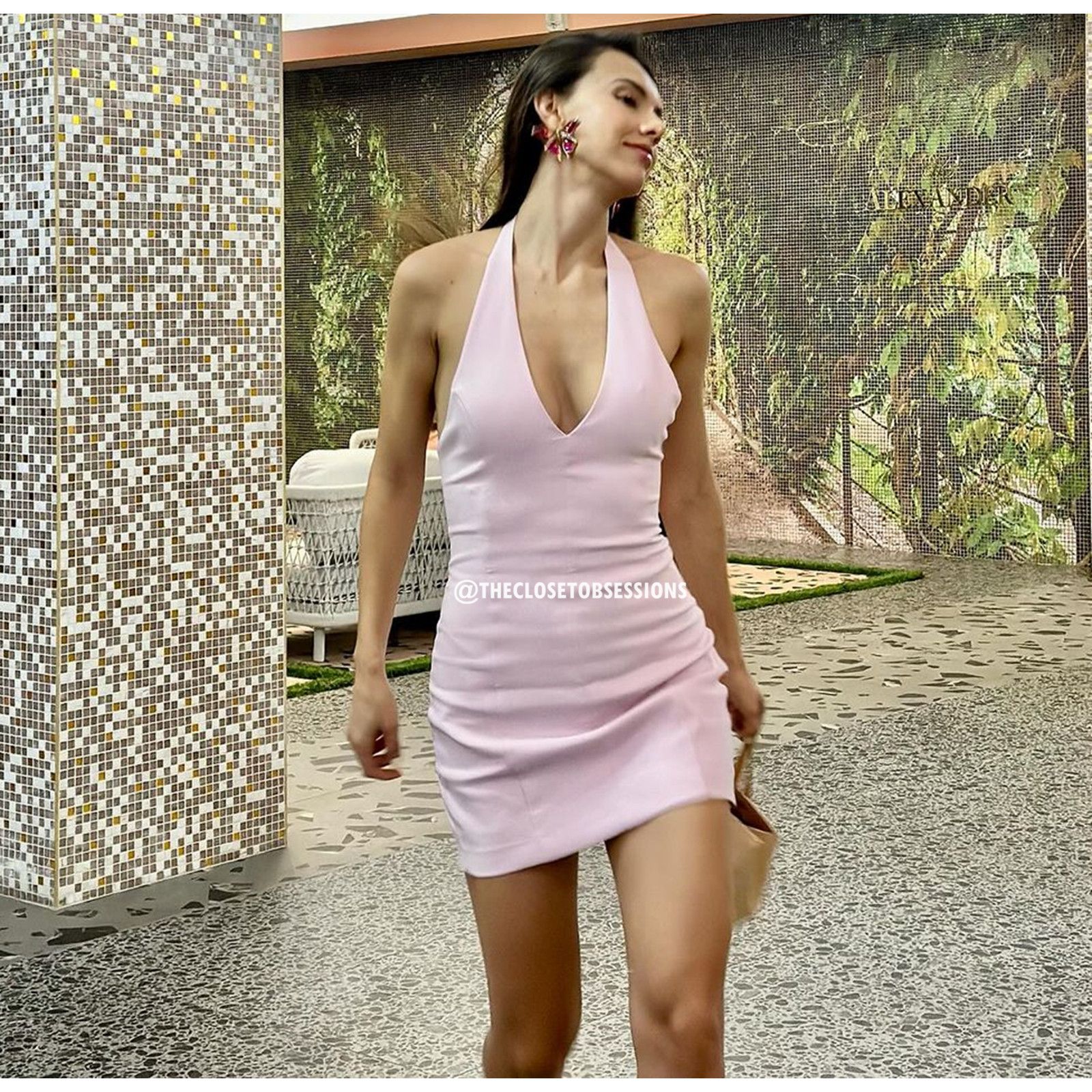 Zara ZARA BLOGGER FAVE!!! women's Pink Fitted Short Dress NWT Size L / US 10 / IT 46 - 22 Thumbnail