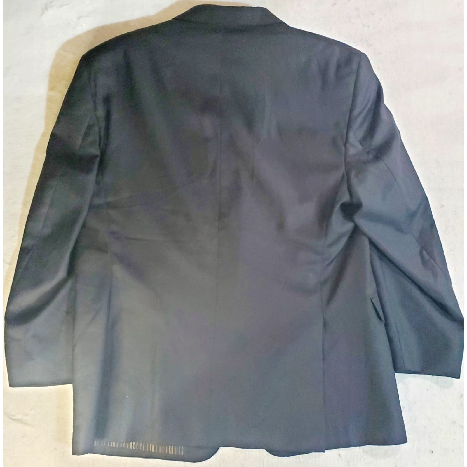 Vintage COPPLEY Signature 100% Wool Suit Coat Blazer Mens Size 44R Dark Gray/Blue Size 44R - 7 Thumbnail