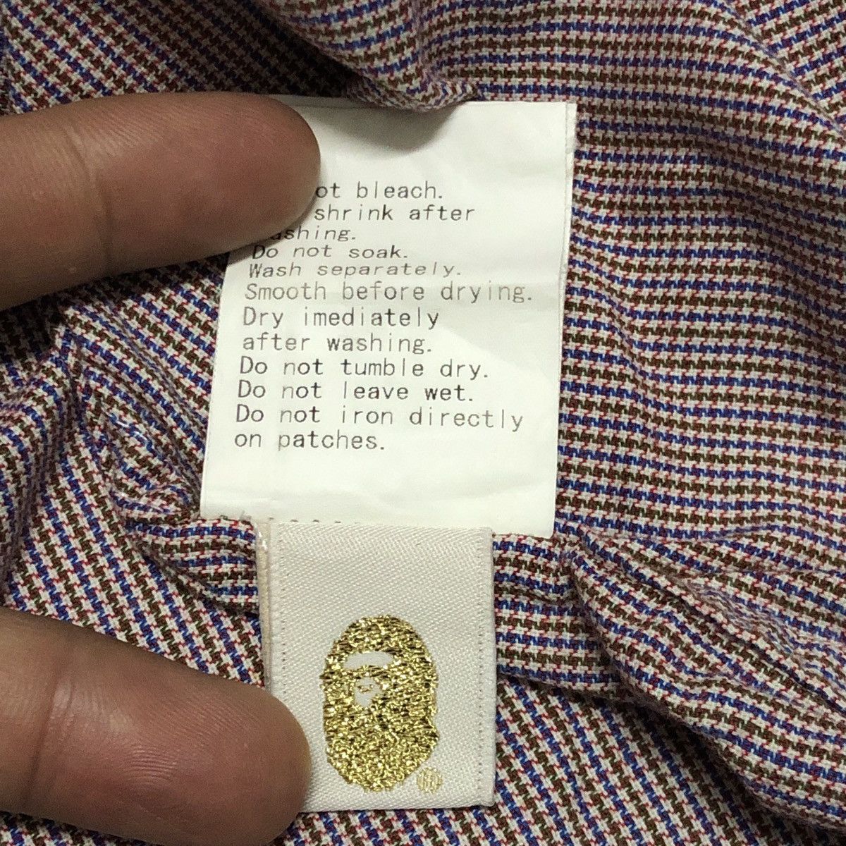 Bape Bapesta Pattern One Point Check All Over Print Shirts Size US XXL / EU 58 / 5 - 9 Thumbnail