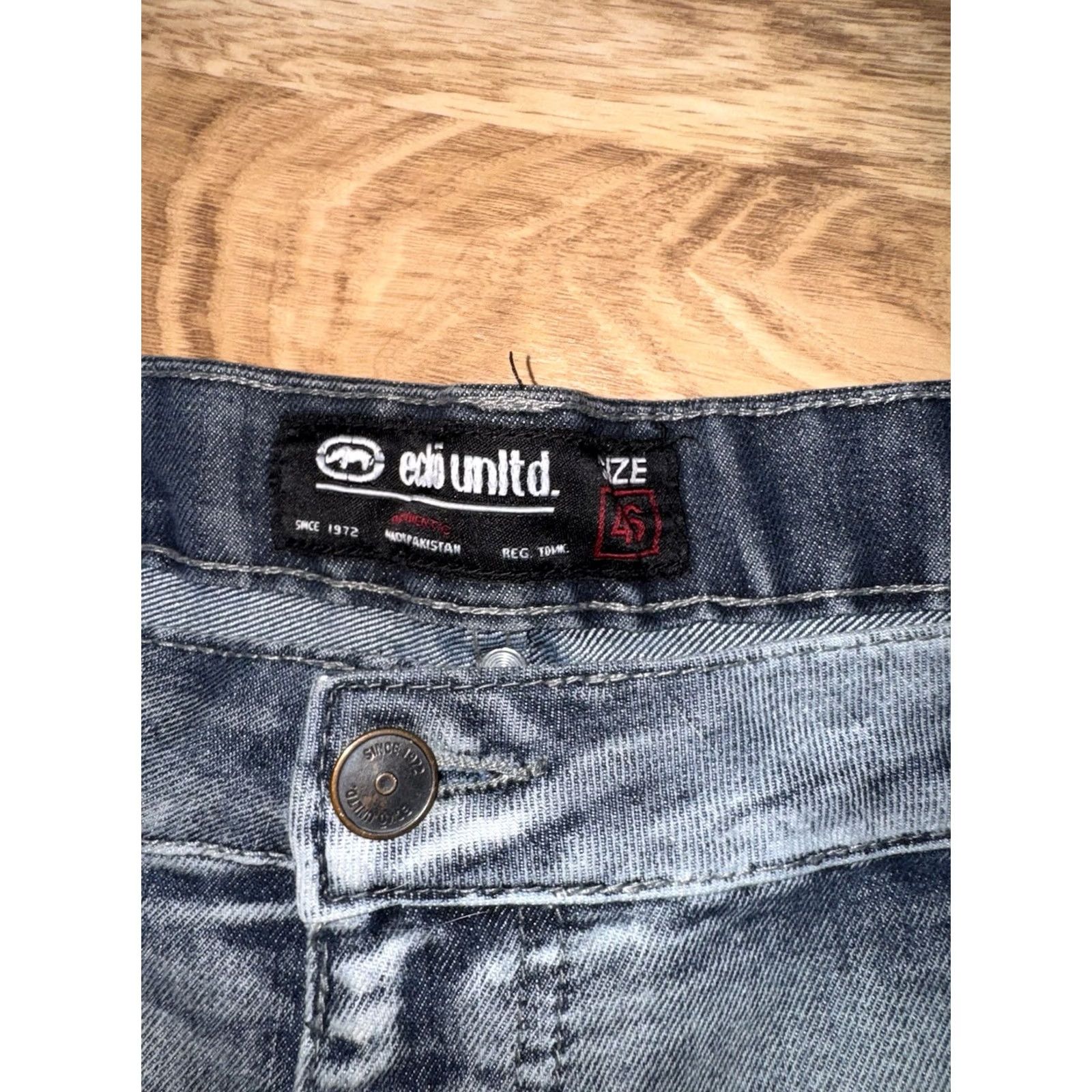Ecko Unltd. VINTAGE Ecko Unltd. Shorts Dark Wash Baggy Skater Streetwear Jorts Size 46 Mens Size US 30 / EU 46 - 2 Thumbnail