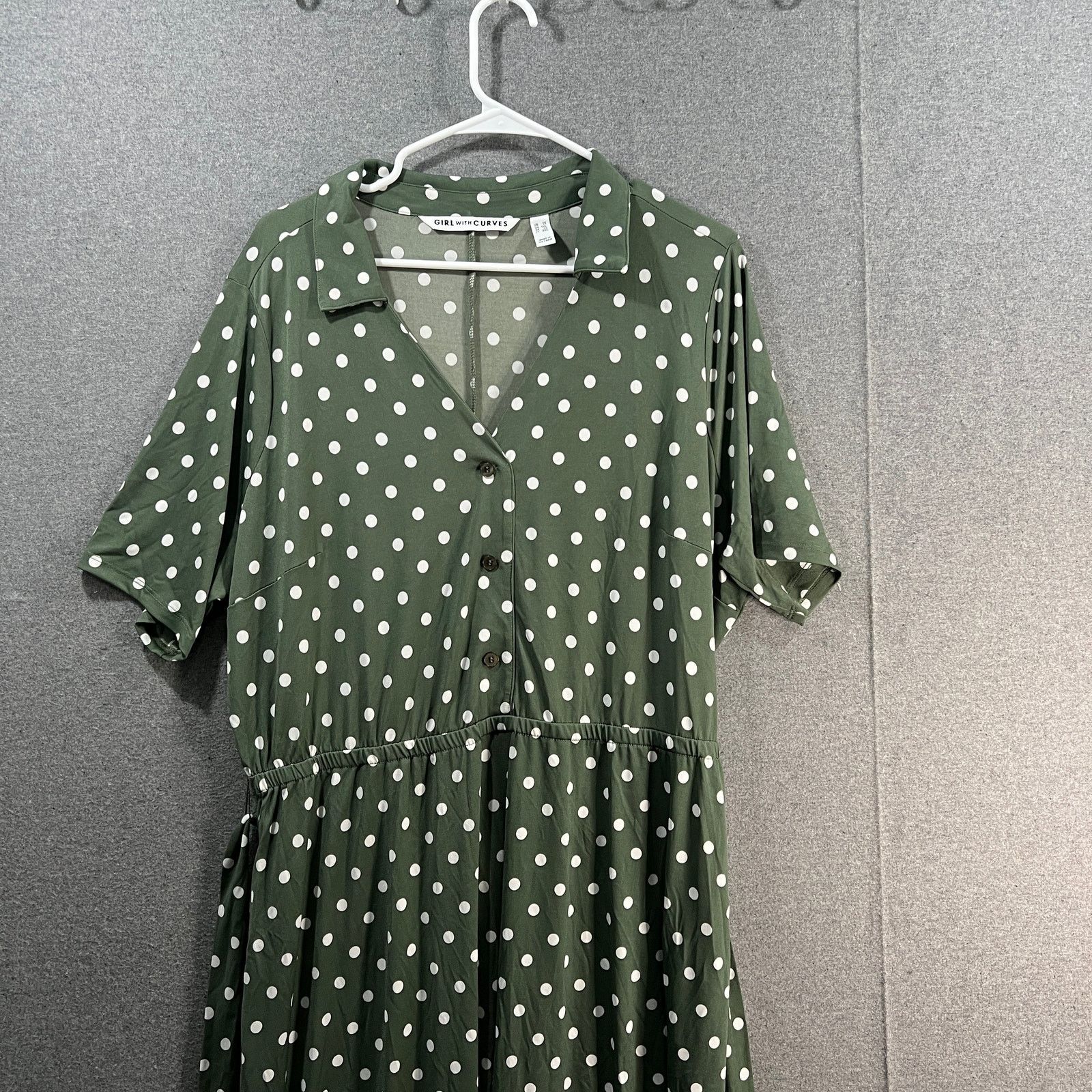 Other Girl With Curves Regular Collared Knit Midi Shirt Dress Size XL / US 12-14 / IT 48-50 - 4 Thumbnail