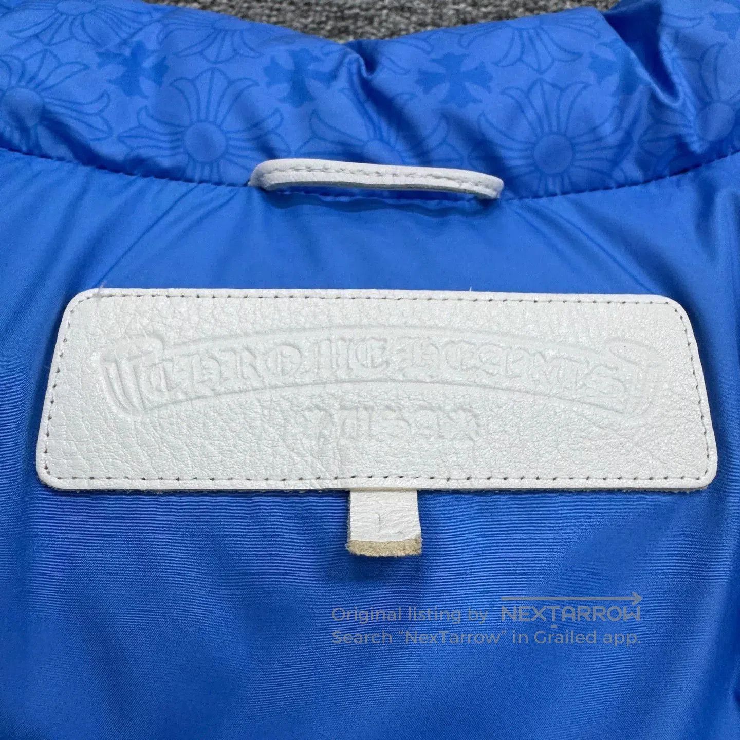Chrome Hearts chrome hearts blue down vest with cross pattern. Size US L / EU 52-54 / 3 - 5 Thumbnail
