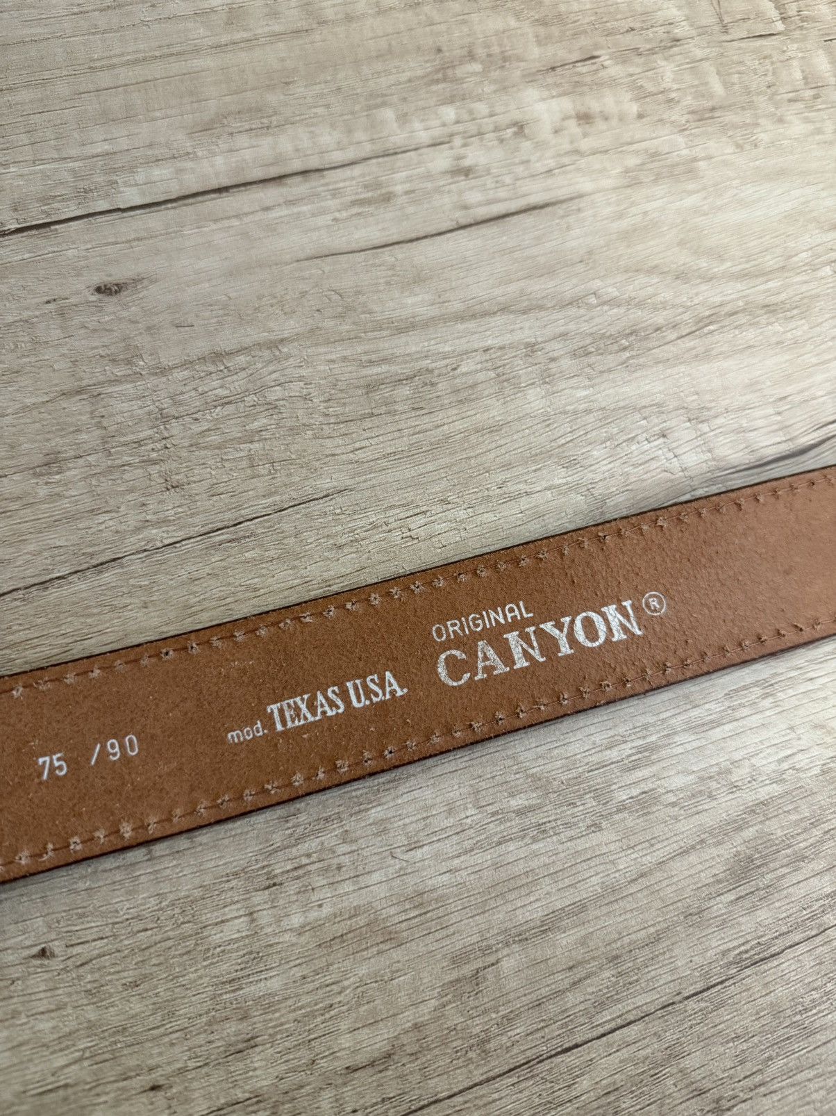 Other Canyon Leather Belt with Sculpted Buckle Vintage Western Size ONE SIZE - 4 Thumbnail