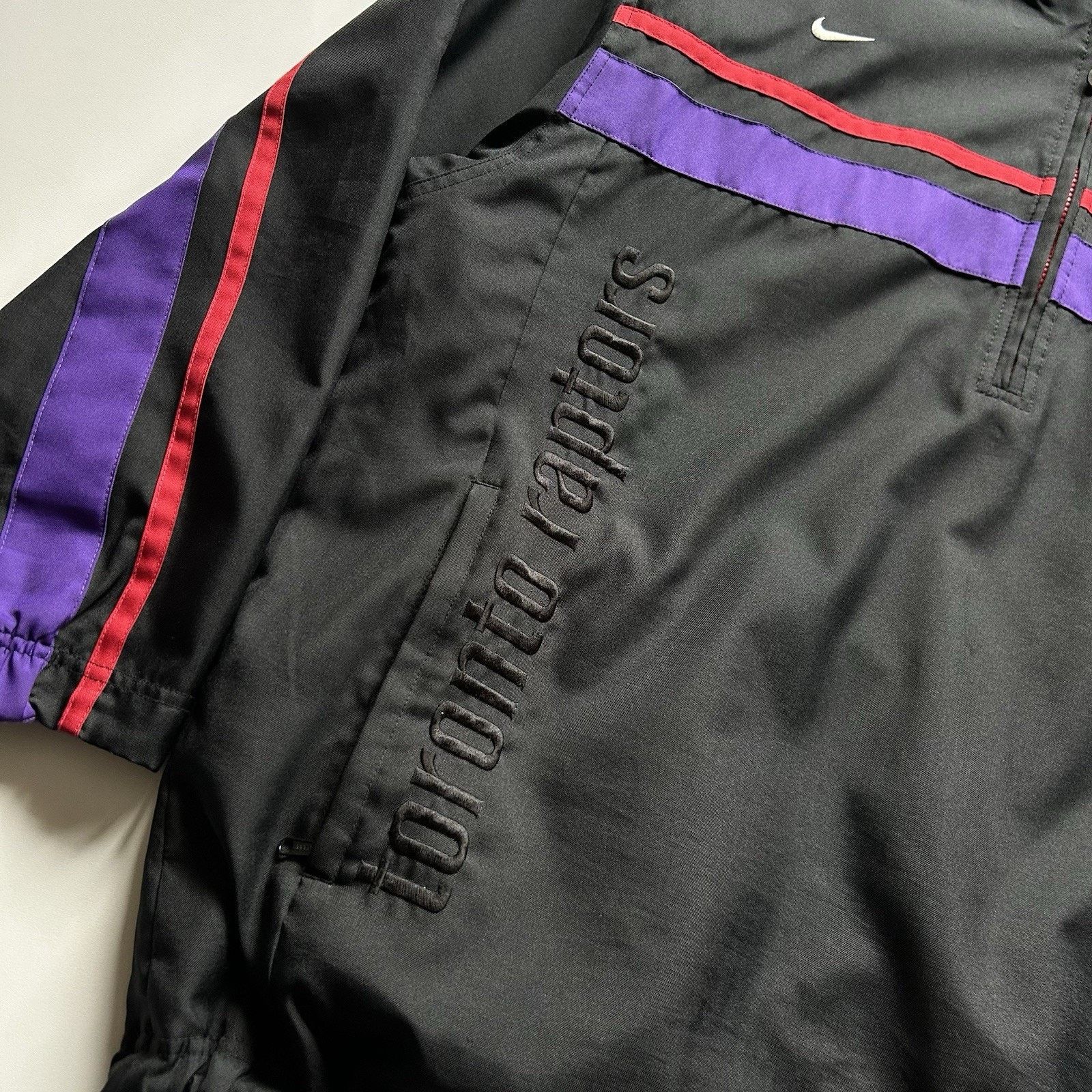 NBA × Nike Vintage Nike Toronto Raptors NBA Jacket 1/4 Zip Large Rare Size US L / EU 52-54 / 3 - 5 Thumbnail
