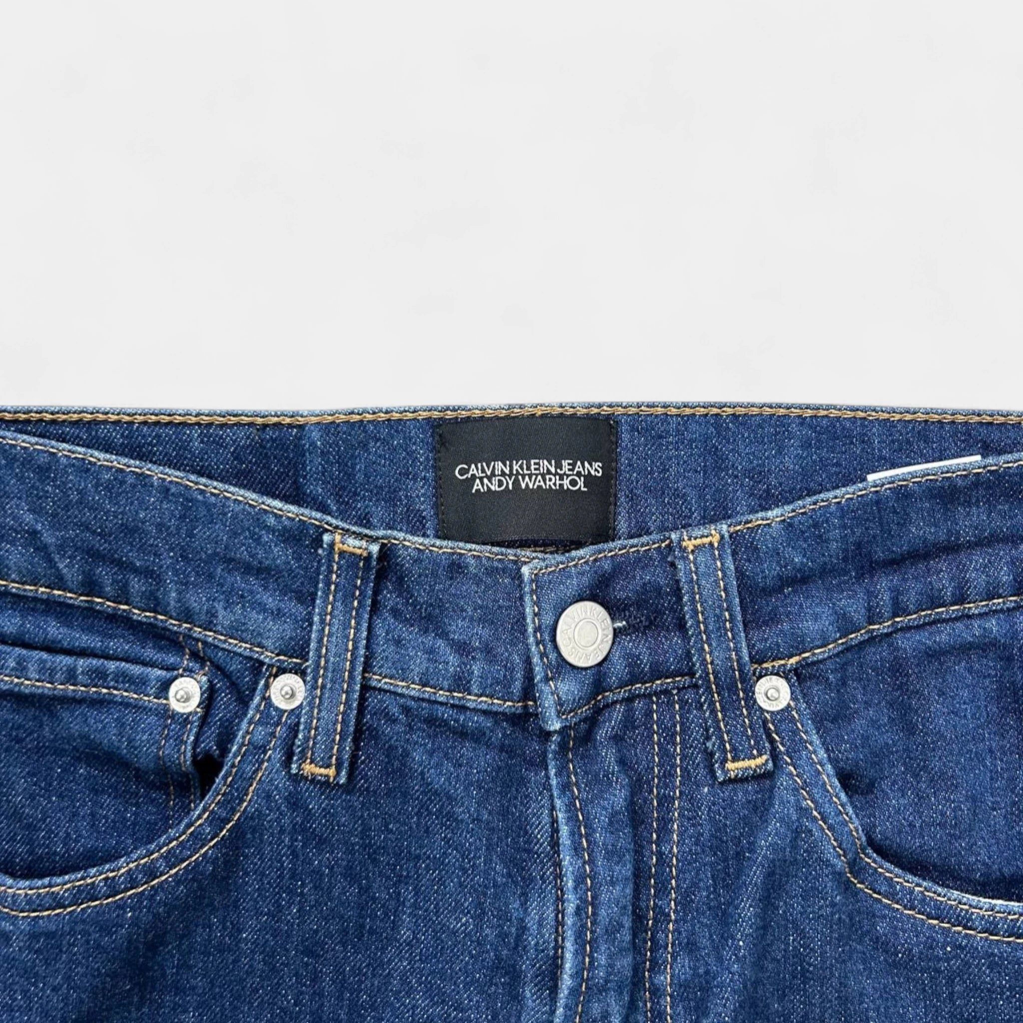 Calvin Klein 205W39NYC Calvin Klein Andy Warhol Straight Cut Blue Jeans Size US 29 - 6 Thumbnail